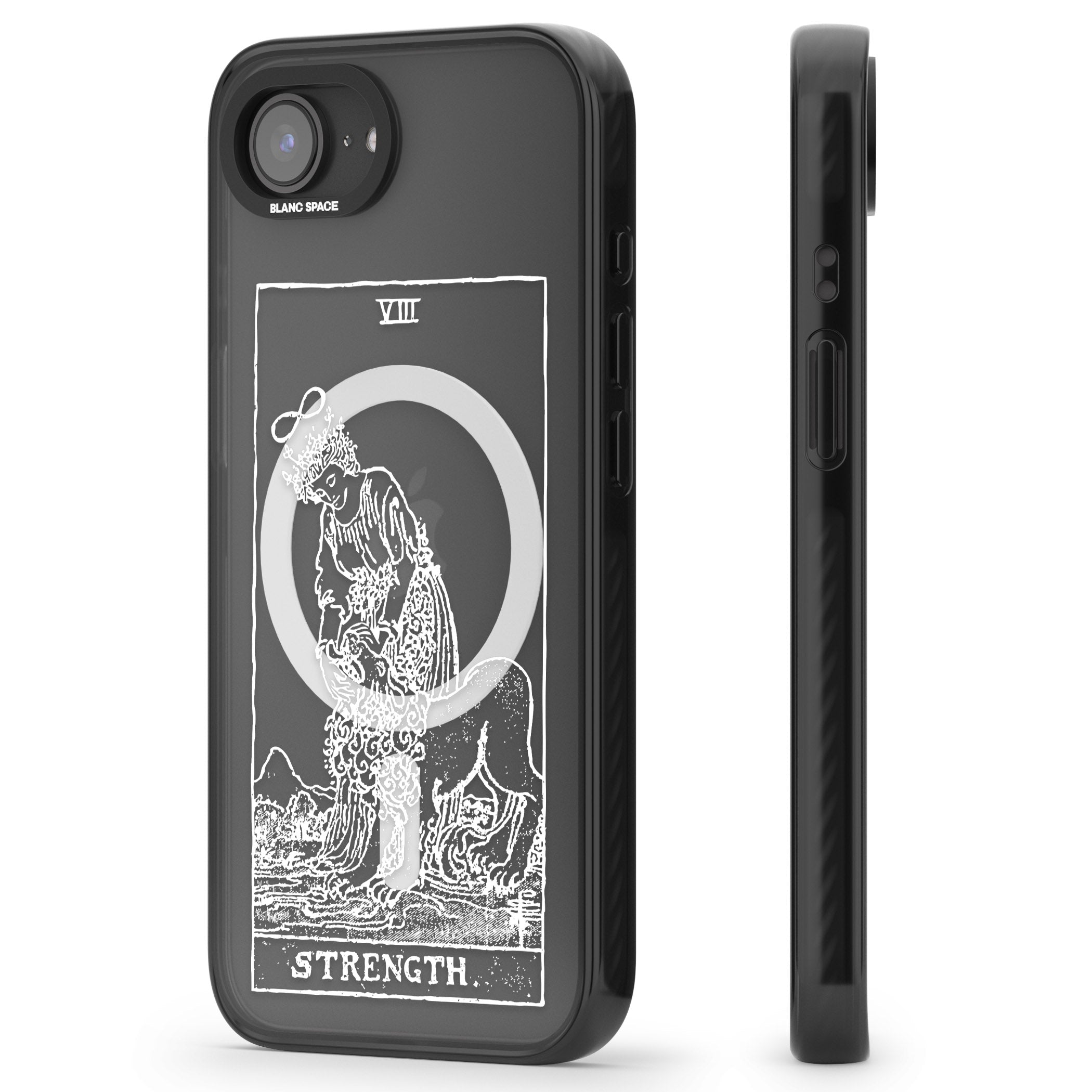 Personalised Strength Tarot Card (White)