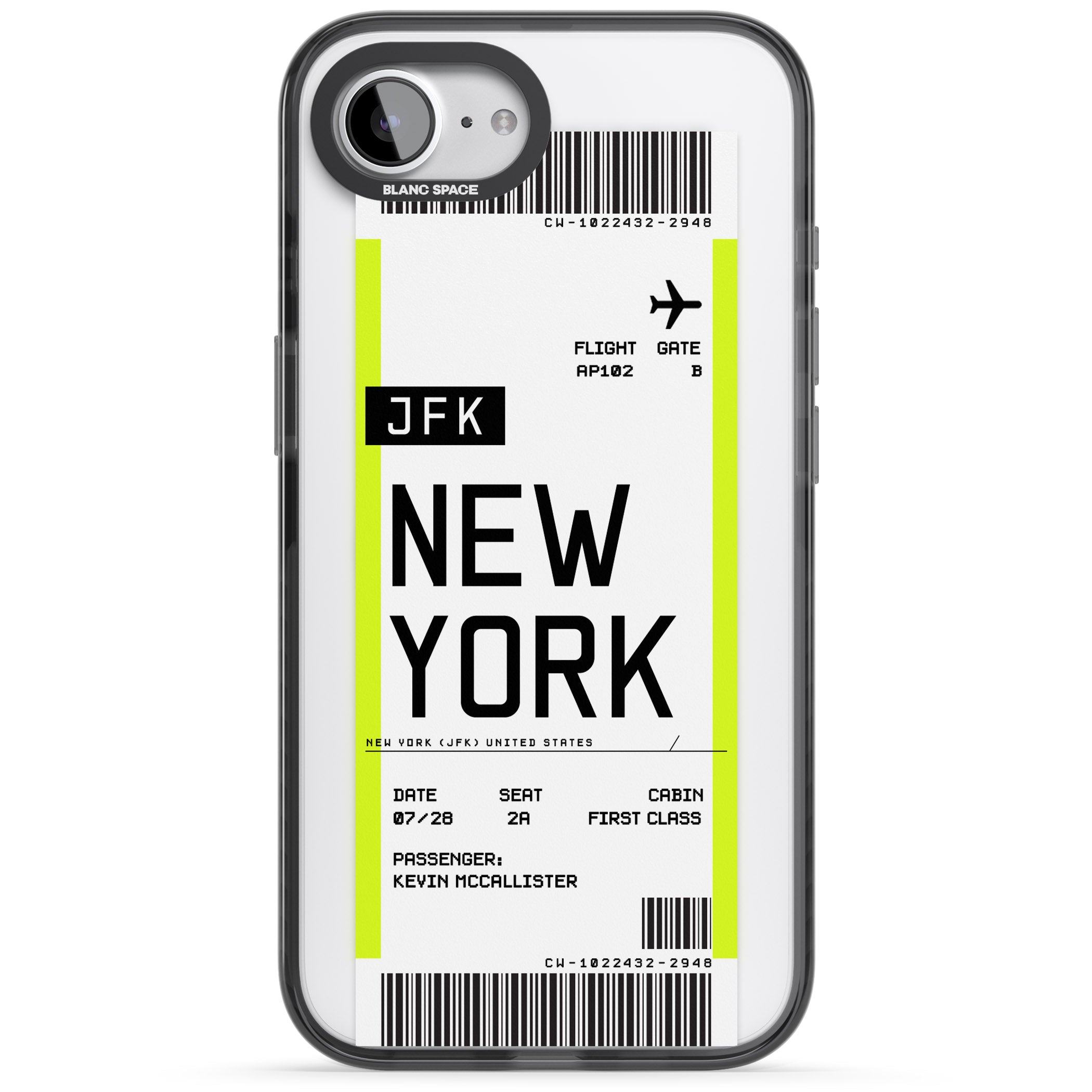 Personalised New York Boarding Pass