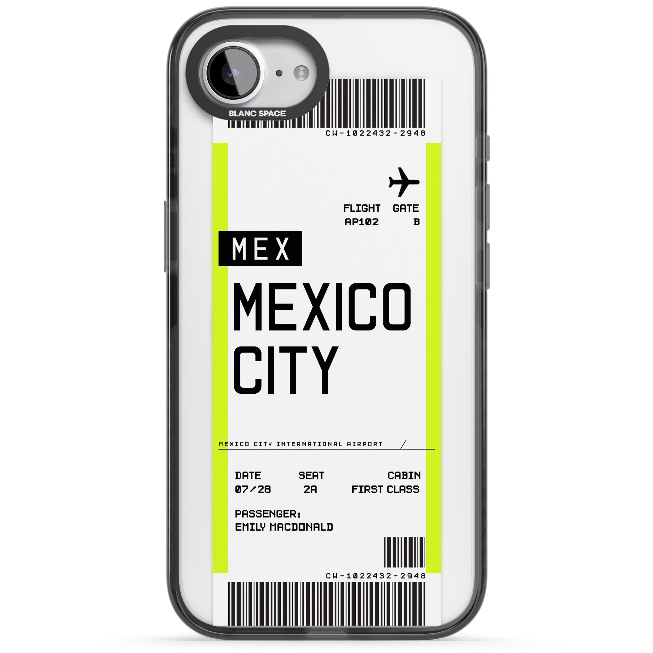 Personalised Mexico City Boarding Pass