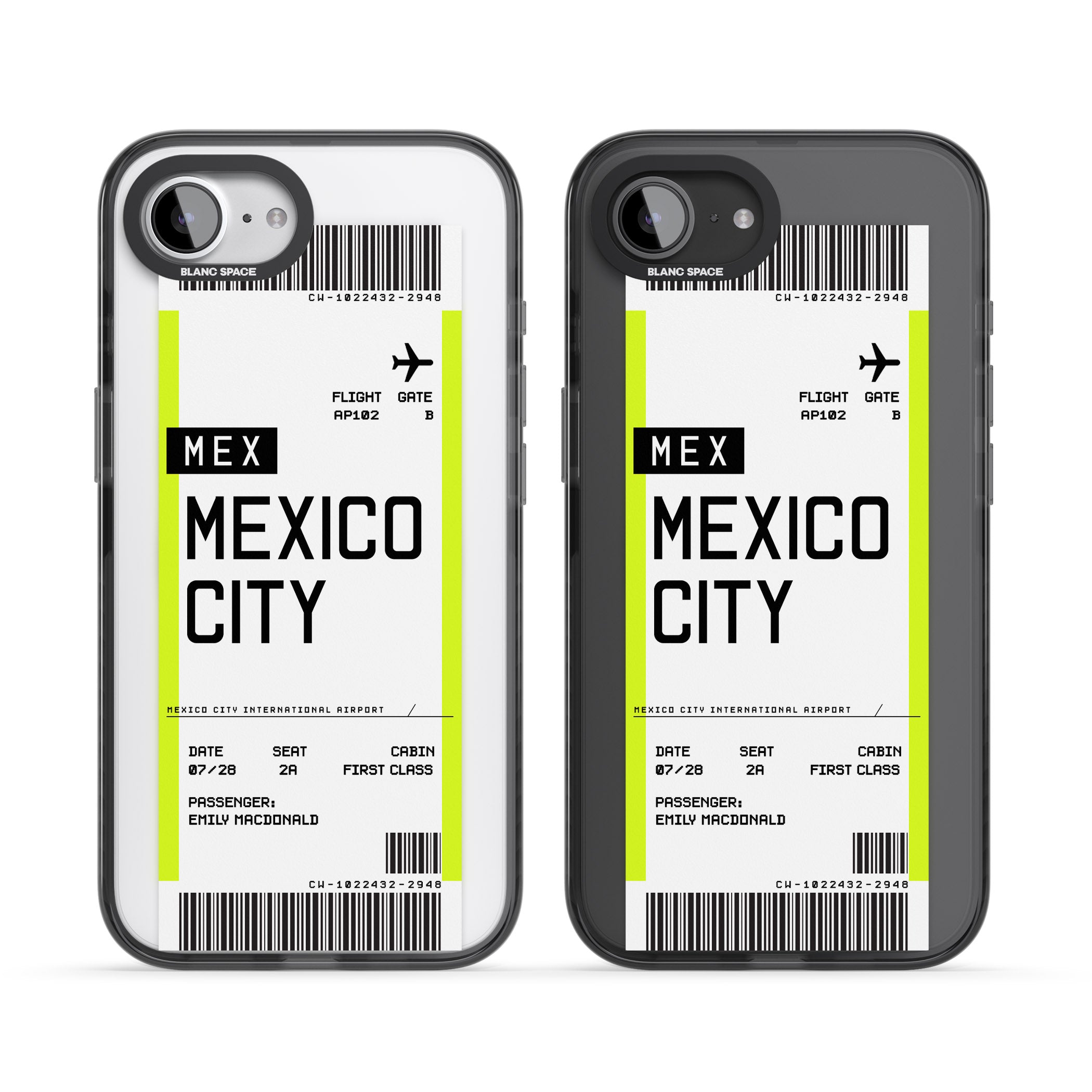 Personalised Mexico City Boarding Pass