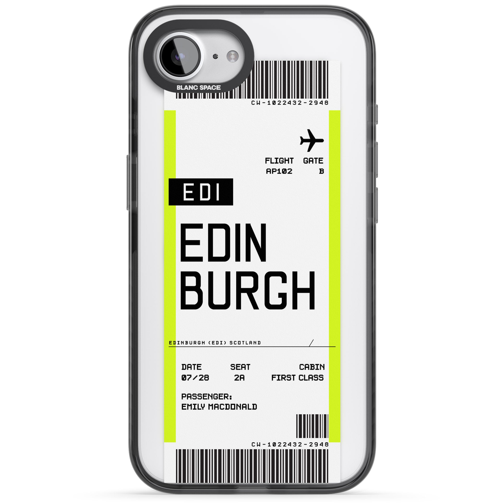 Personalised Edinburgh Boarding Pass