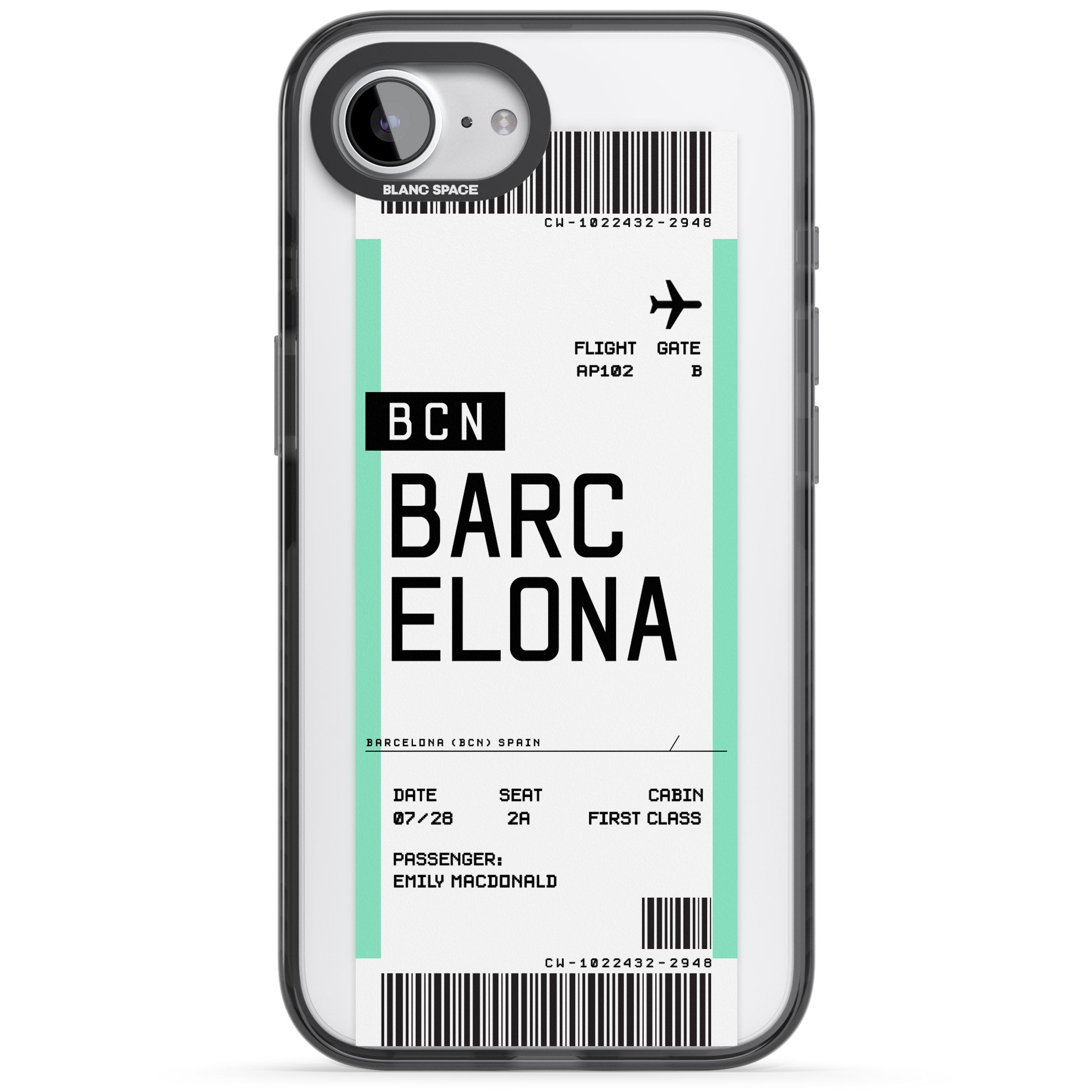 Personalised Barcelona Boarding Pass