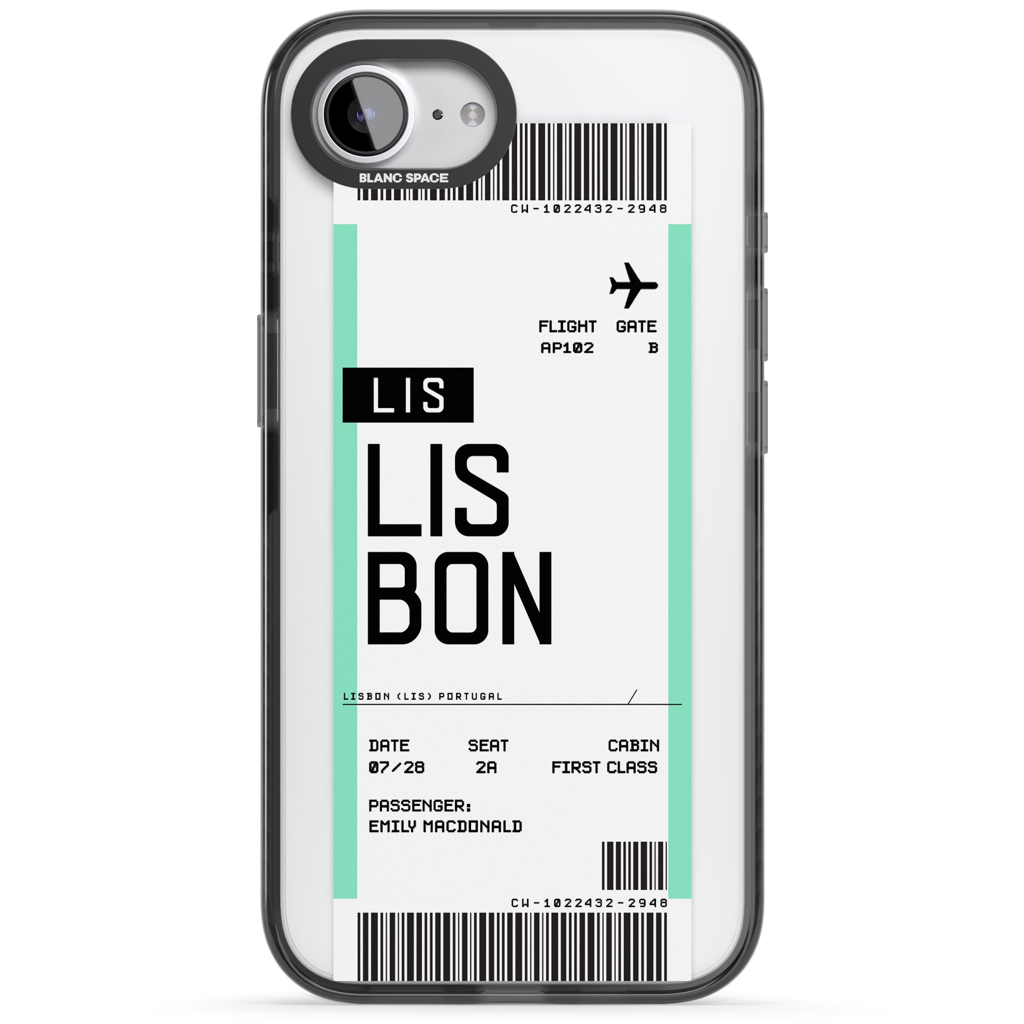 Personalised Lisbon Boarding Pass