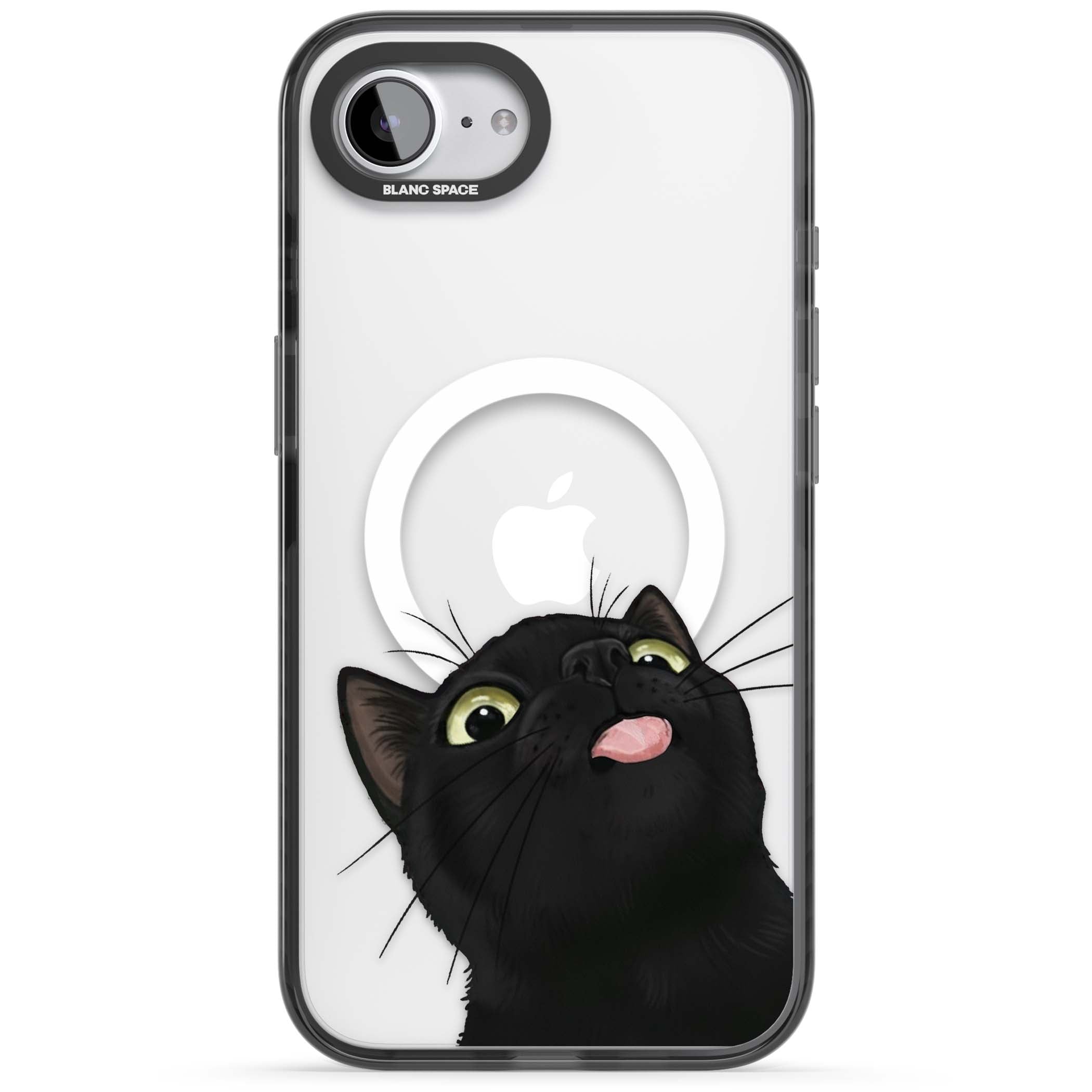Black Cat Energy for her iPhone case | Black Impact Magsafe case for iPhone 16e, iPhone 17e