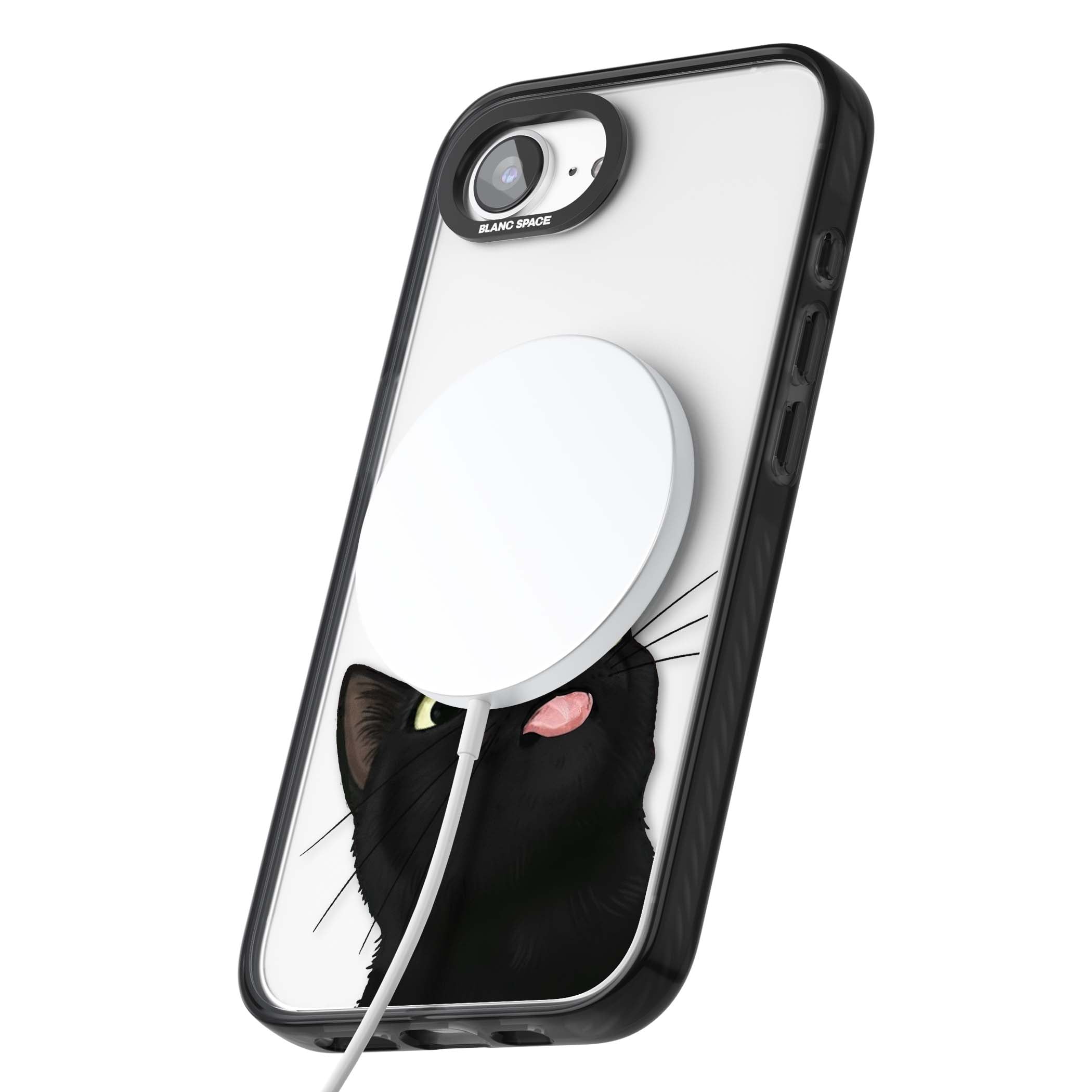 Black Cat Energy for her iPhone case | Black Impact Magsafe case for iPhone 16e, iPhone 17e