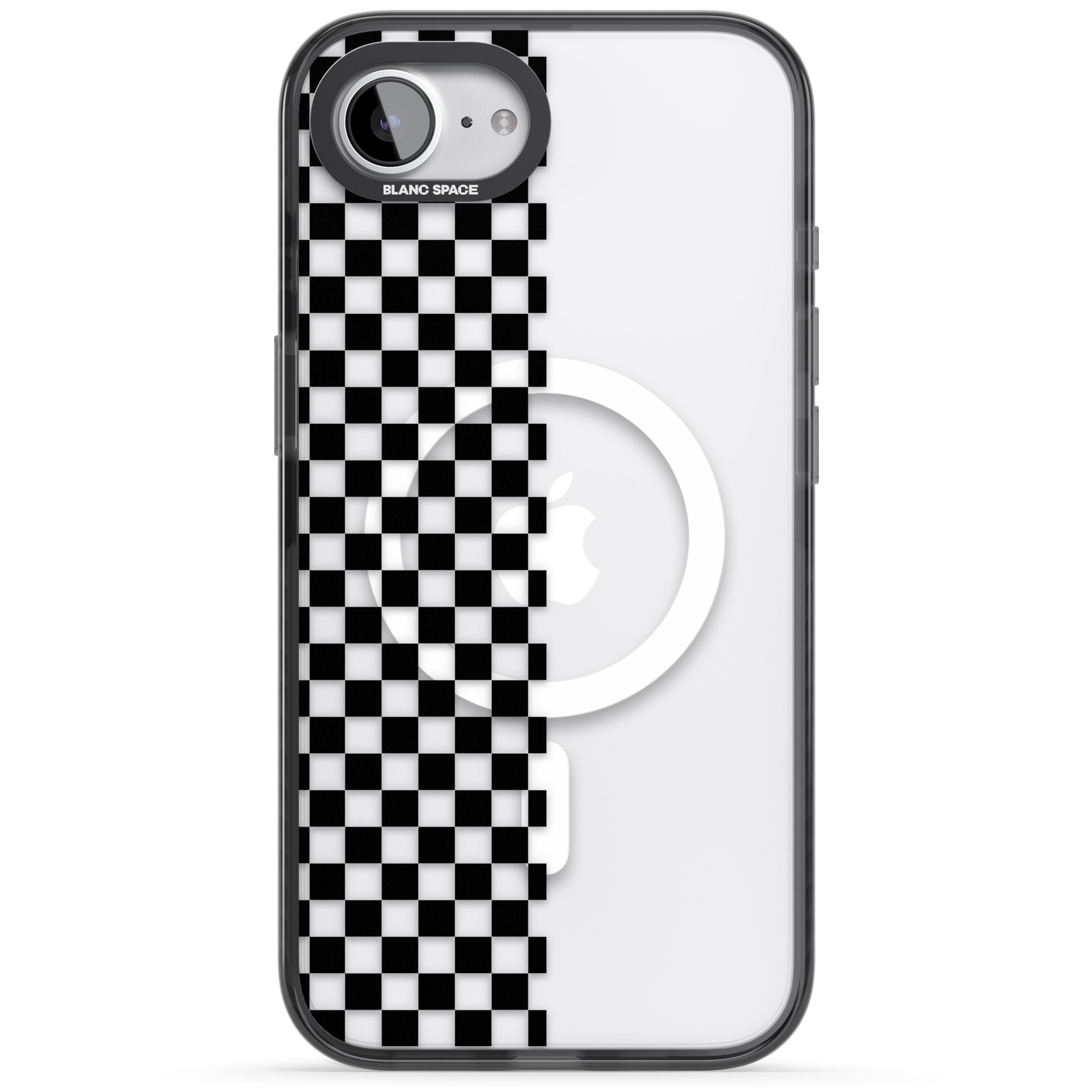 Checker: Half Black Check On Clear