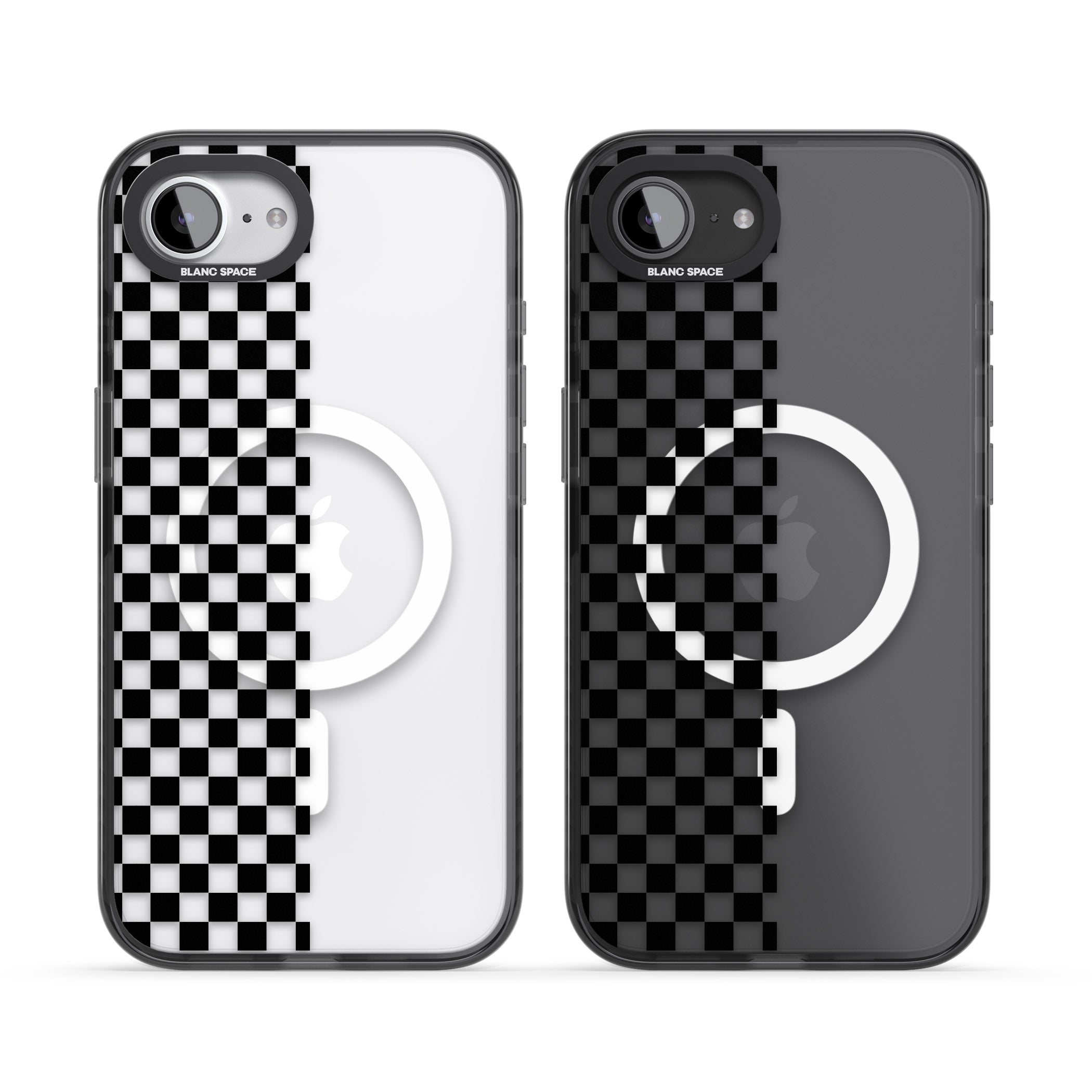 Checker: Half Black Check On Clear