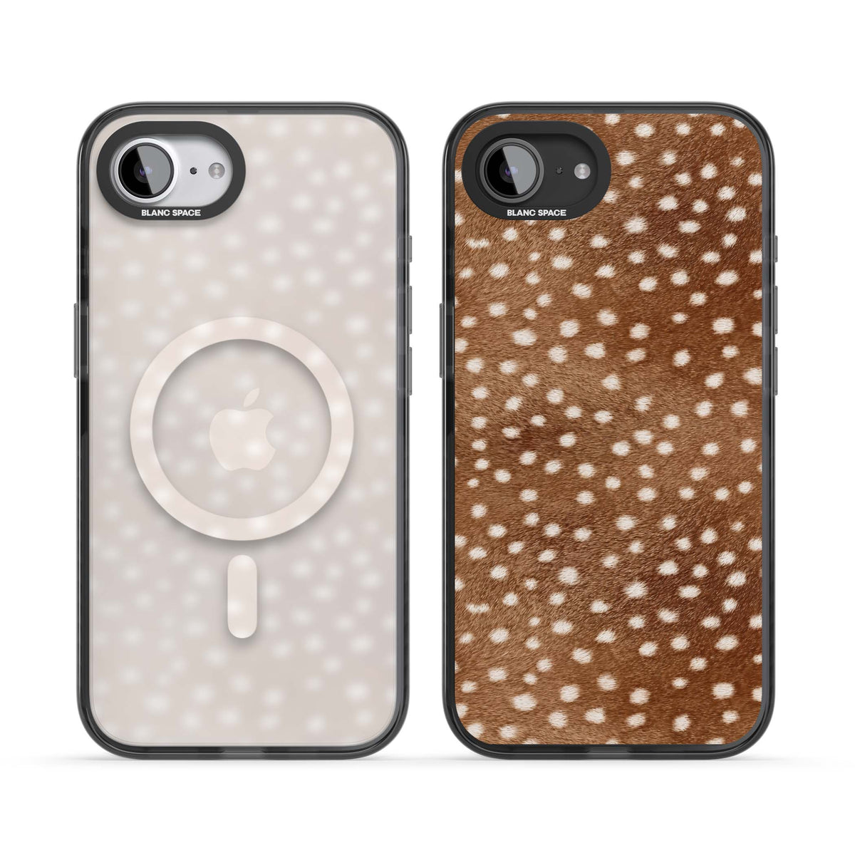 Deer Print animals iPhone case | Black Impact Magsafe case for iPhone 16e, iPhone 17e