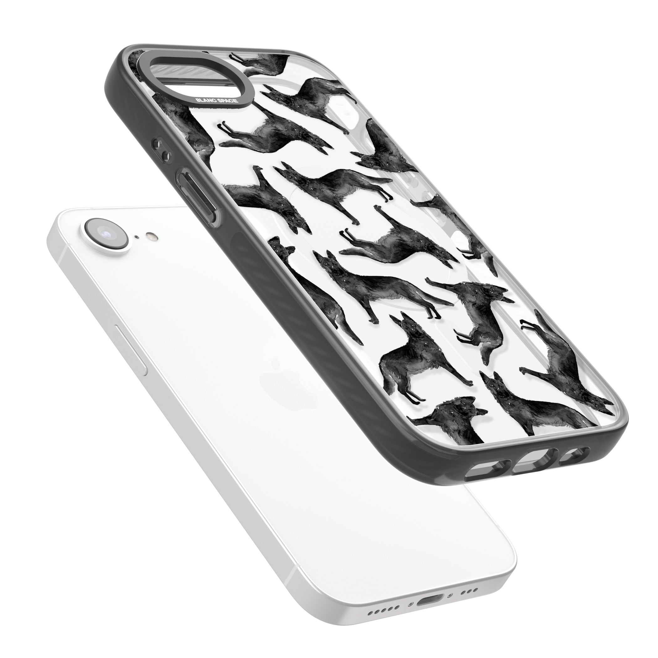 German Shepherd Pattern Black