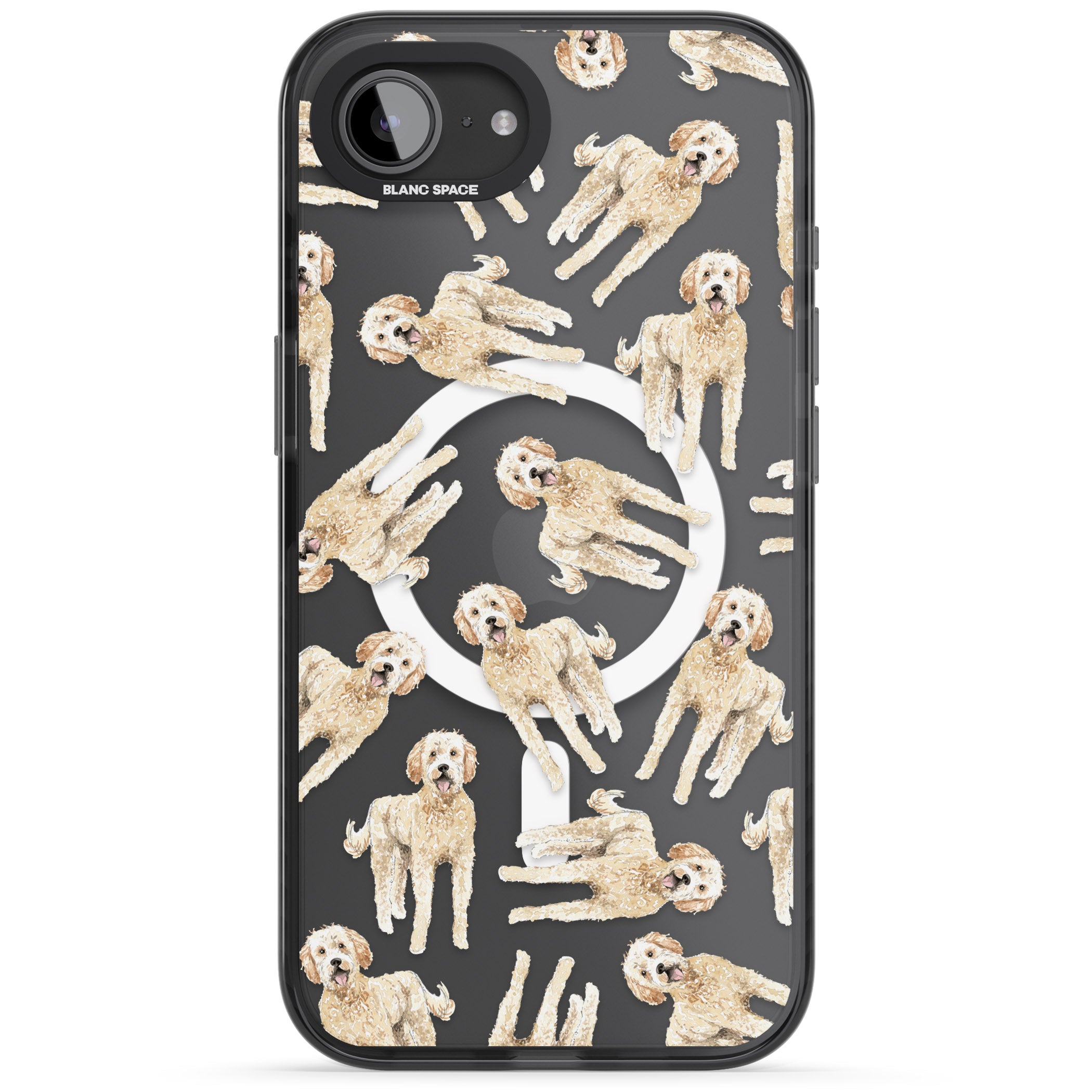 Goldendoodle Watercolour Dog Pattern