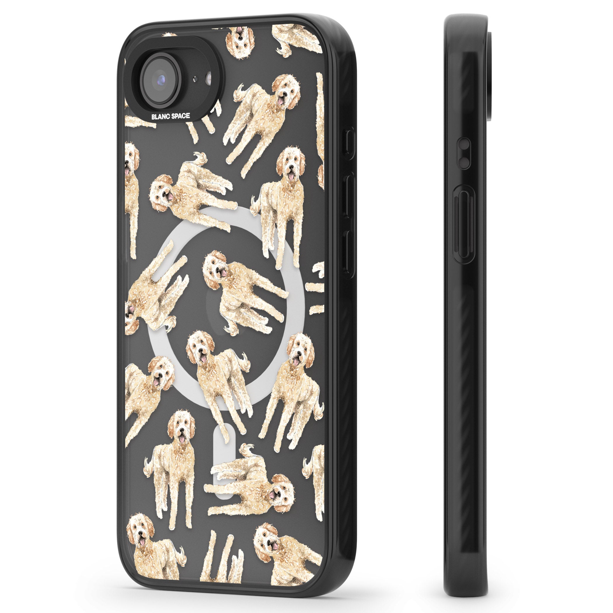 Goldendoodle Watercolour Dog Pattern