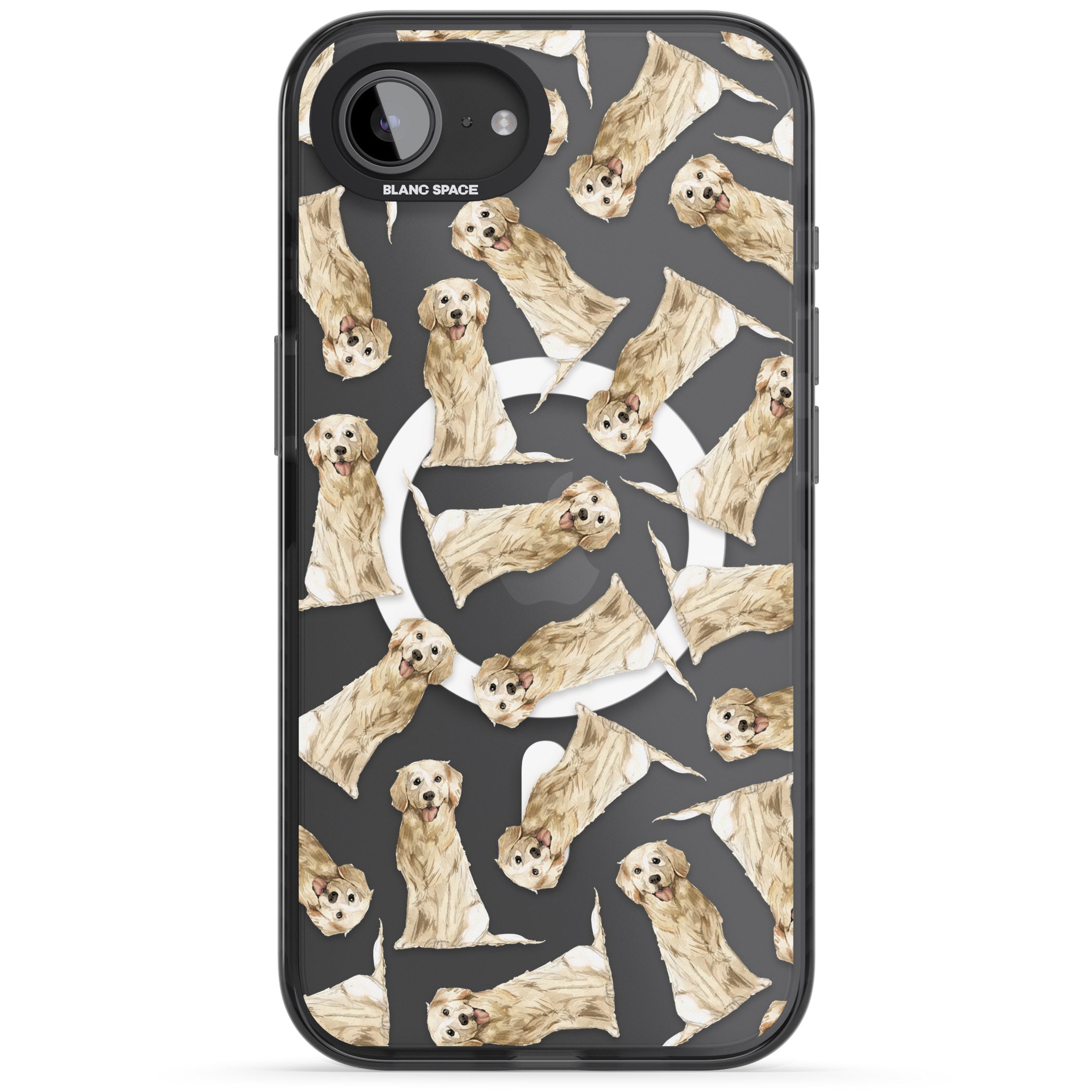 Golden Retriever Watercolor Pattern