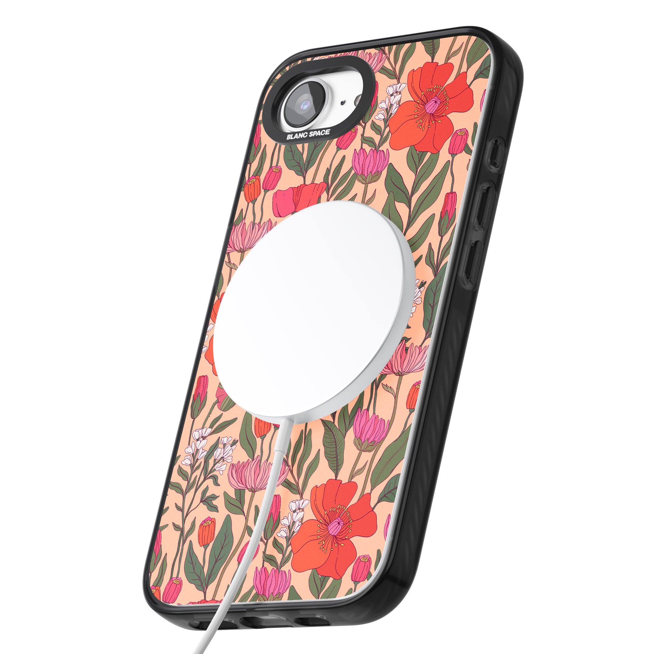 Peachy Floral Background