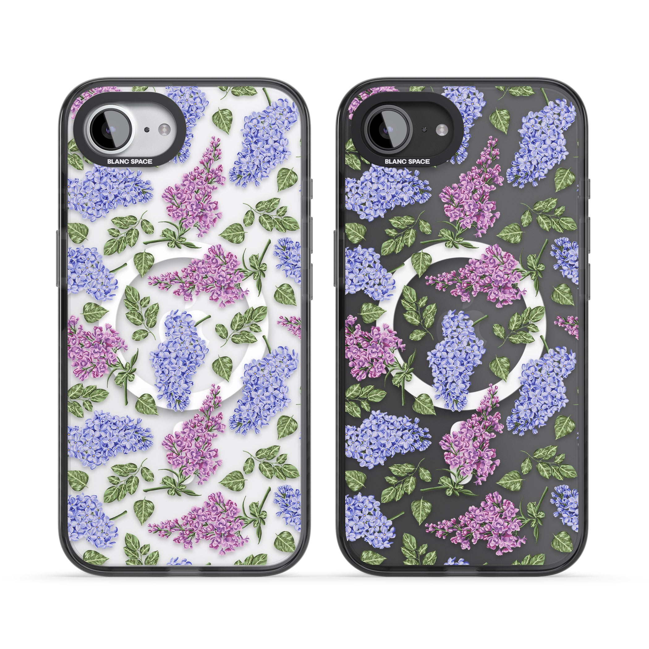 Purple Blossoms Transparent Floral