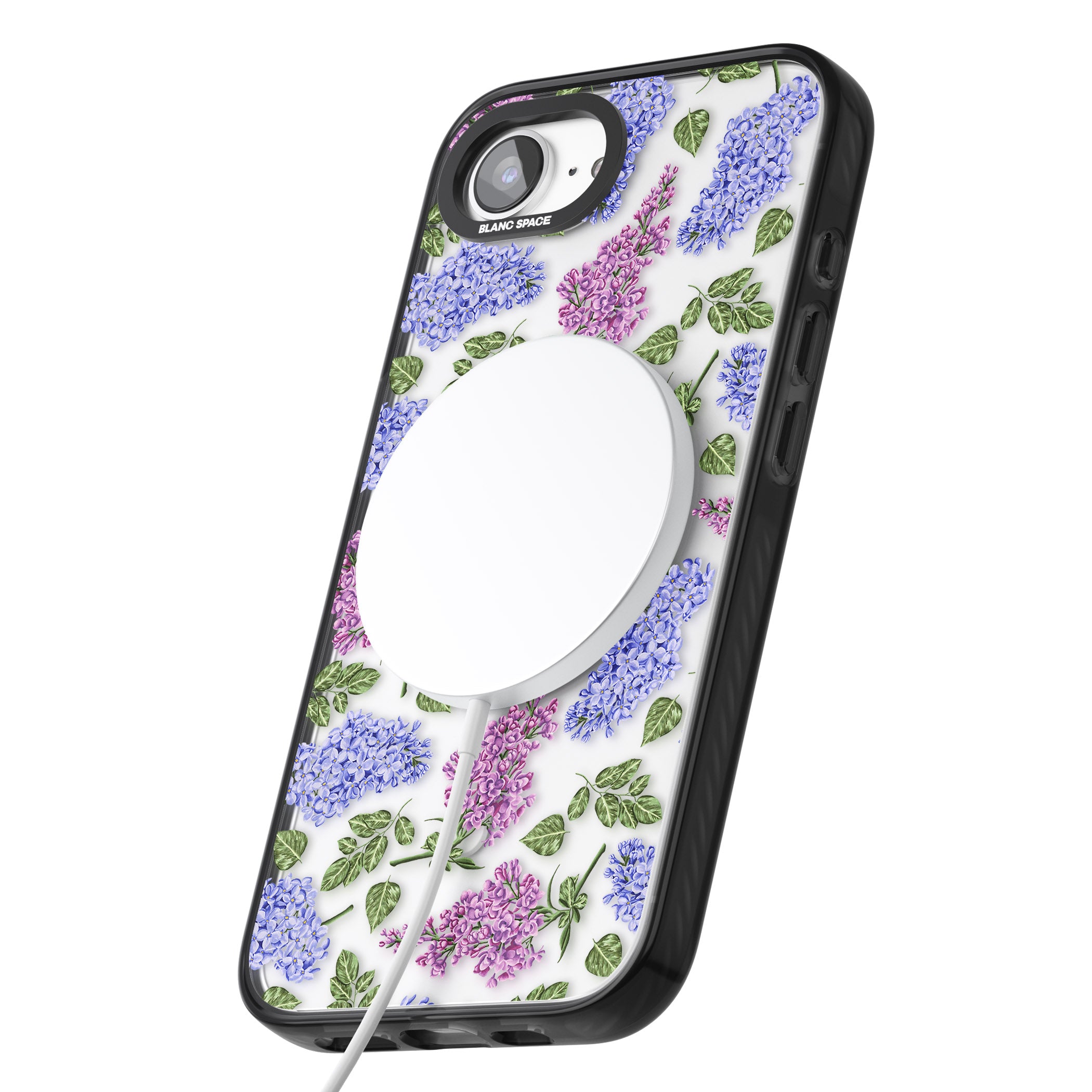 Purple Blossoms Transparent Floral