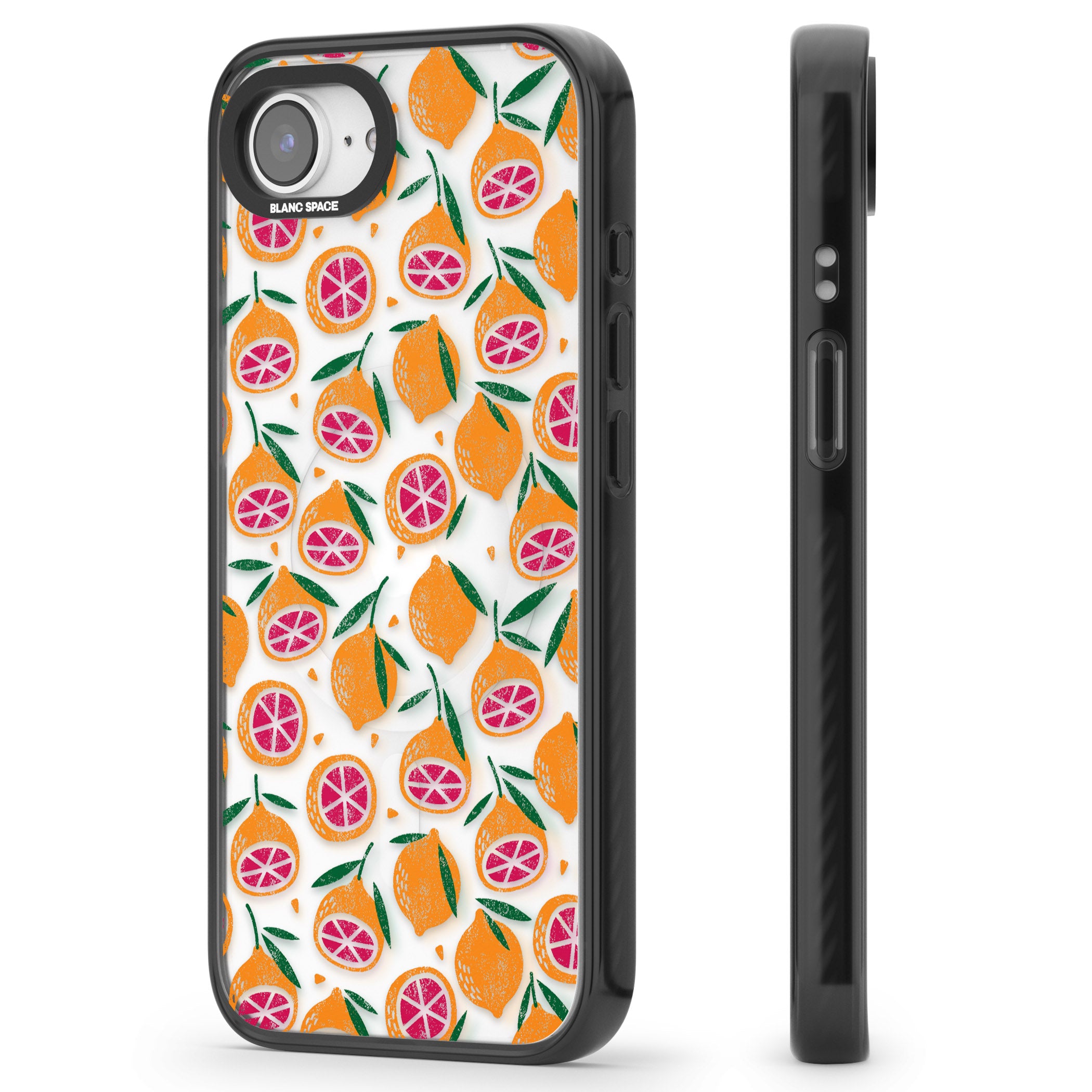 Blood Orange Fruit Pattern Transparent