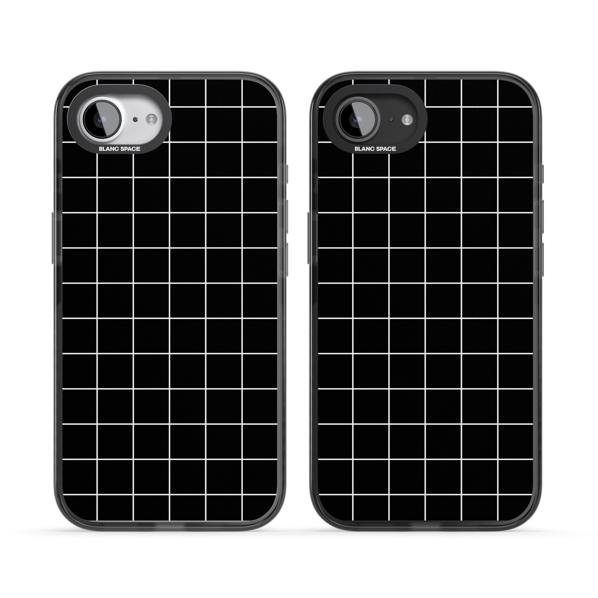 Minimalist Grid Pattern Black