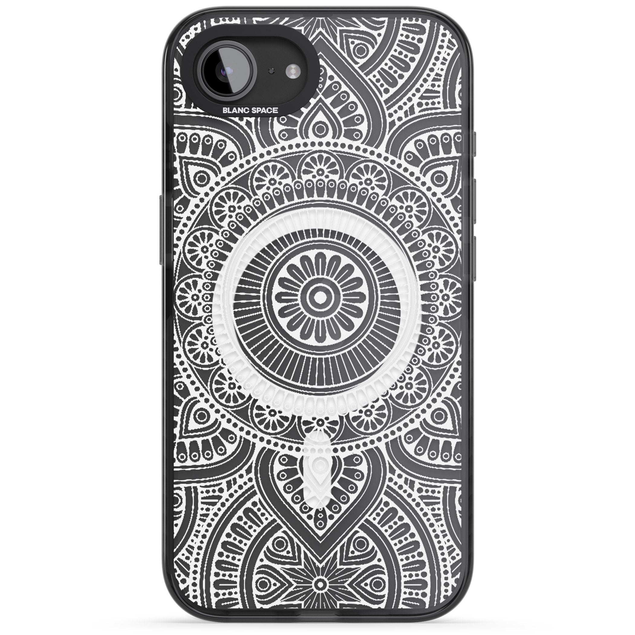 White Henna Flower Wheel