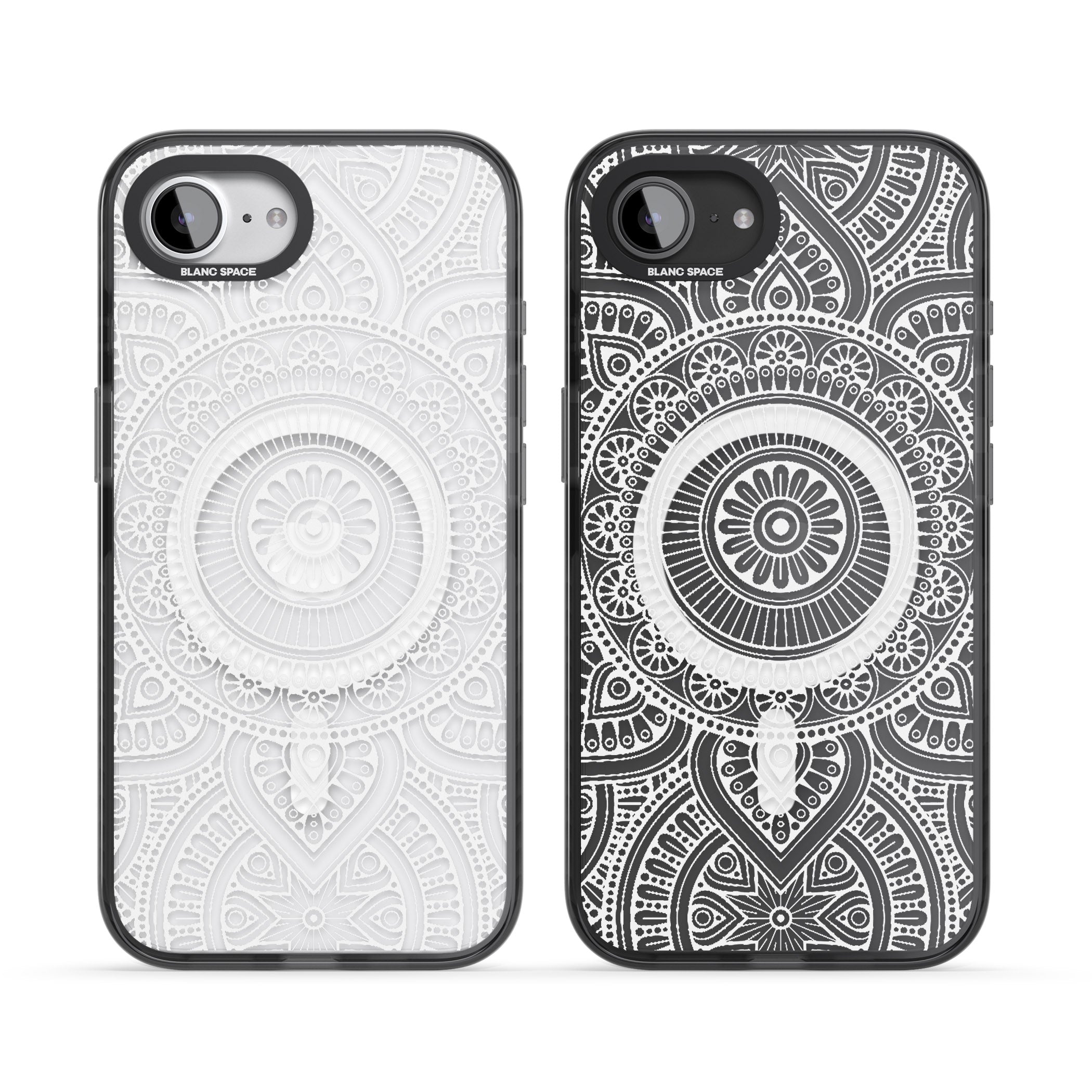 White Henna Flower Wheel