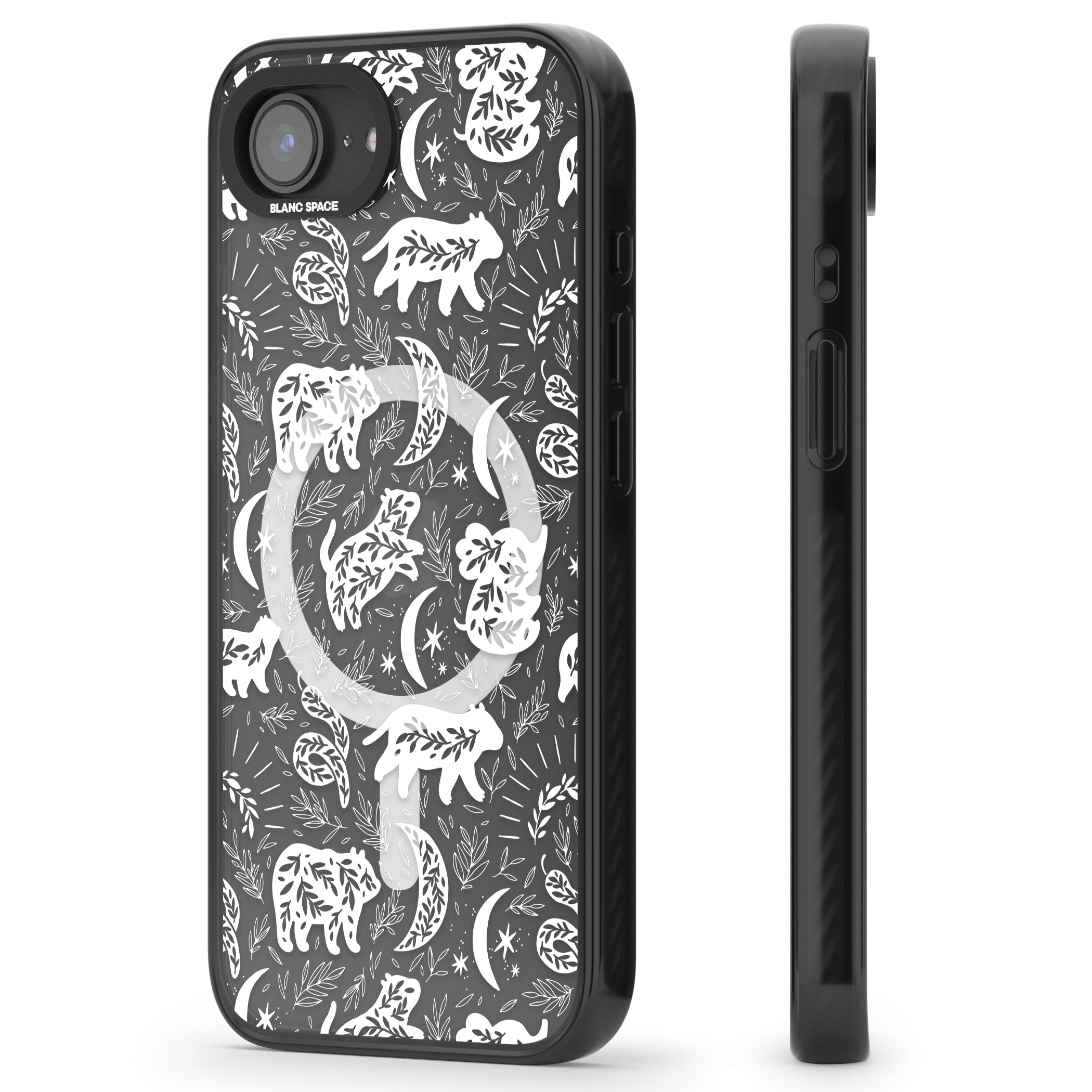 Forest Animal Silhouettes: White/Clear