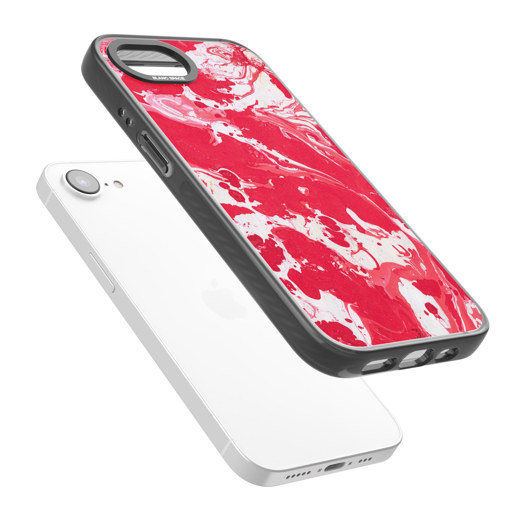Red & White Marbled
