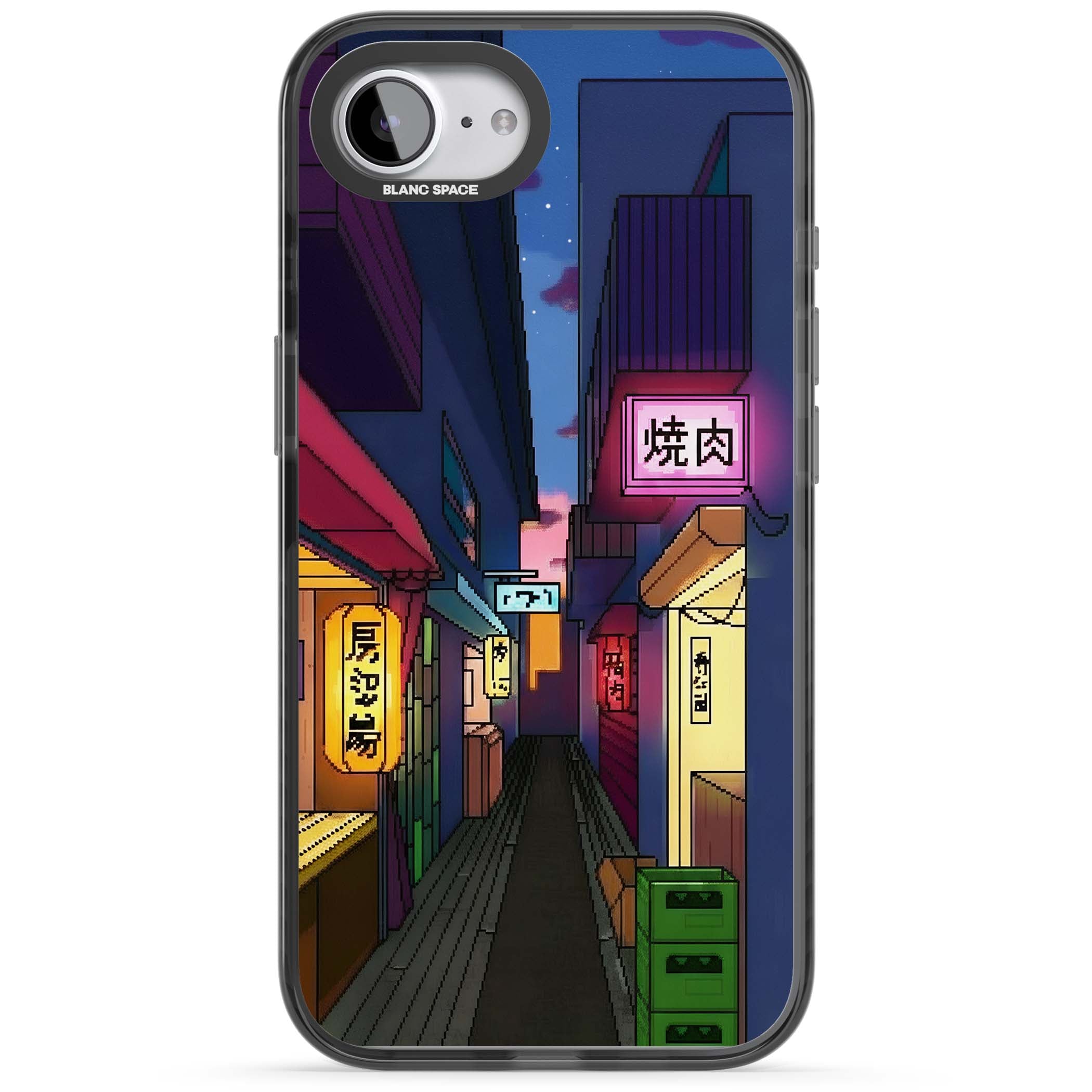 Nights In The Yokocho for him iPhone case | Black Impact Magsafe case for iPhone 16e, iPhone 17e