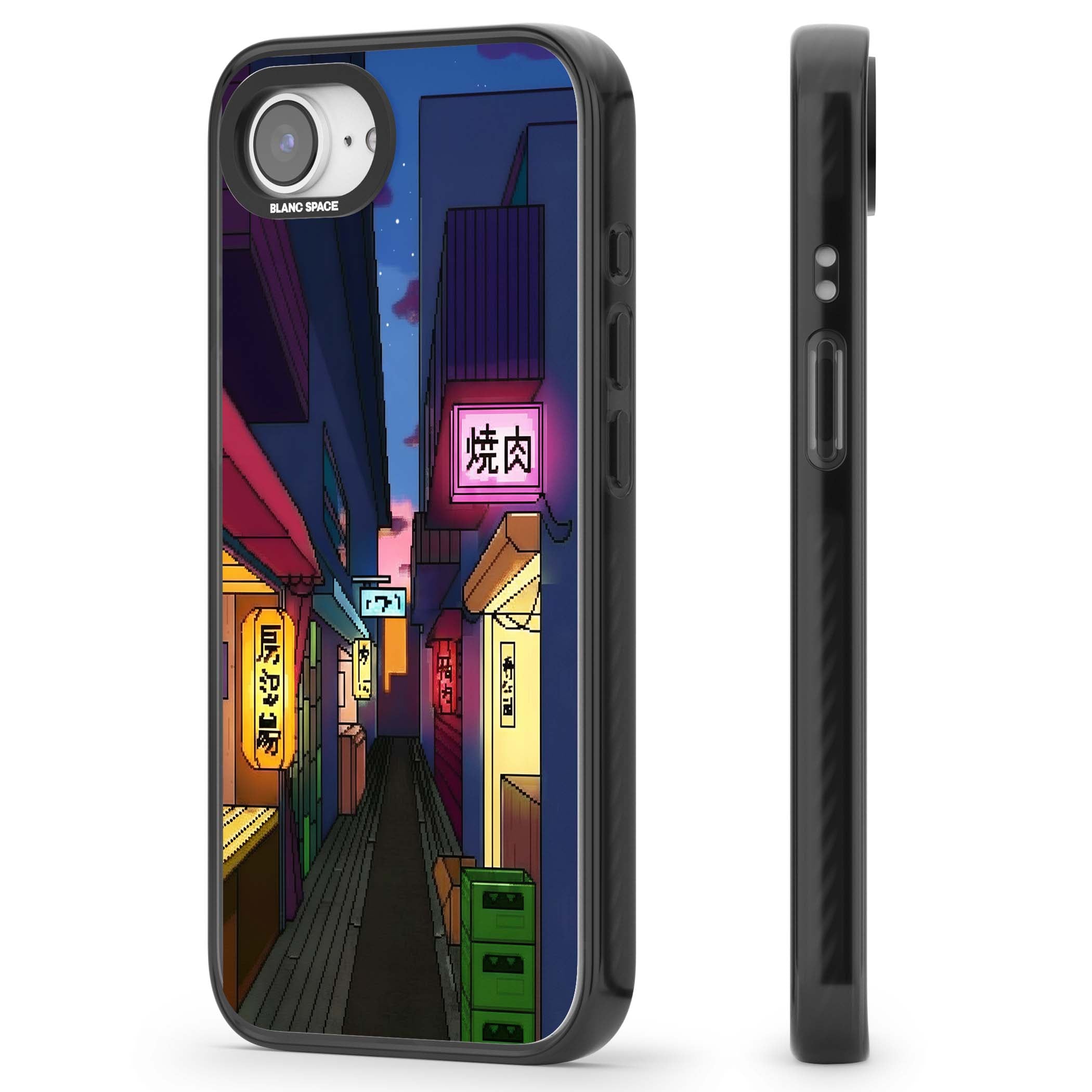 Nights In The Yokocho for him iPhone case | Black Impact Magsafe case for iPhone 16e, iPhone 17e