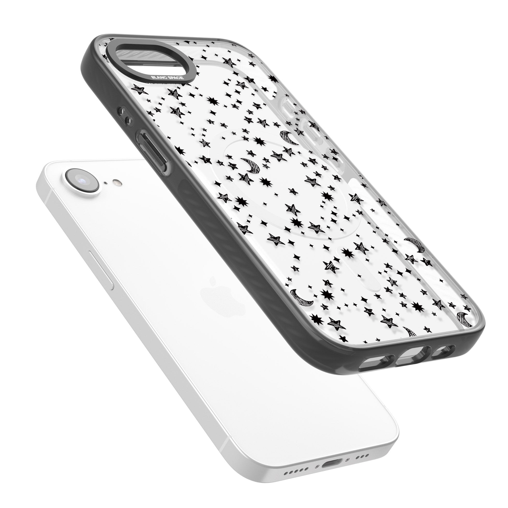 Black Cosmic Galaxy Pattern