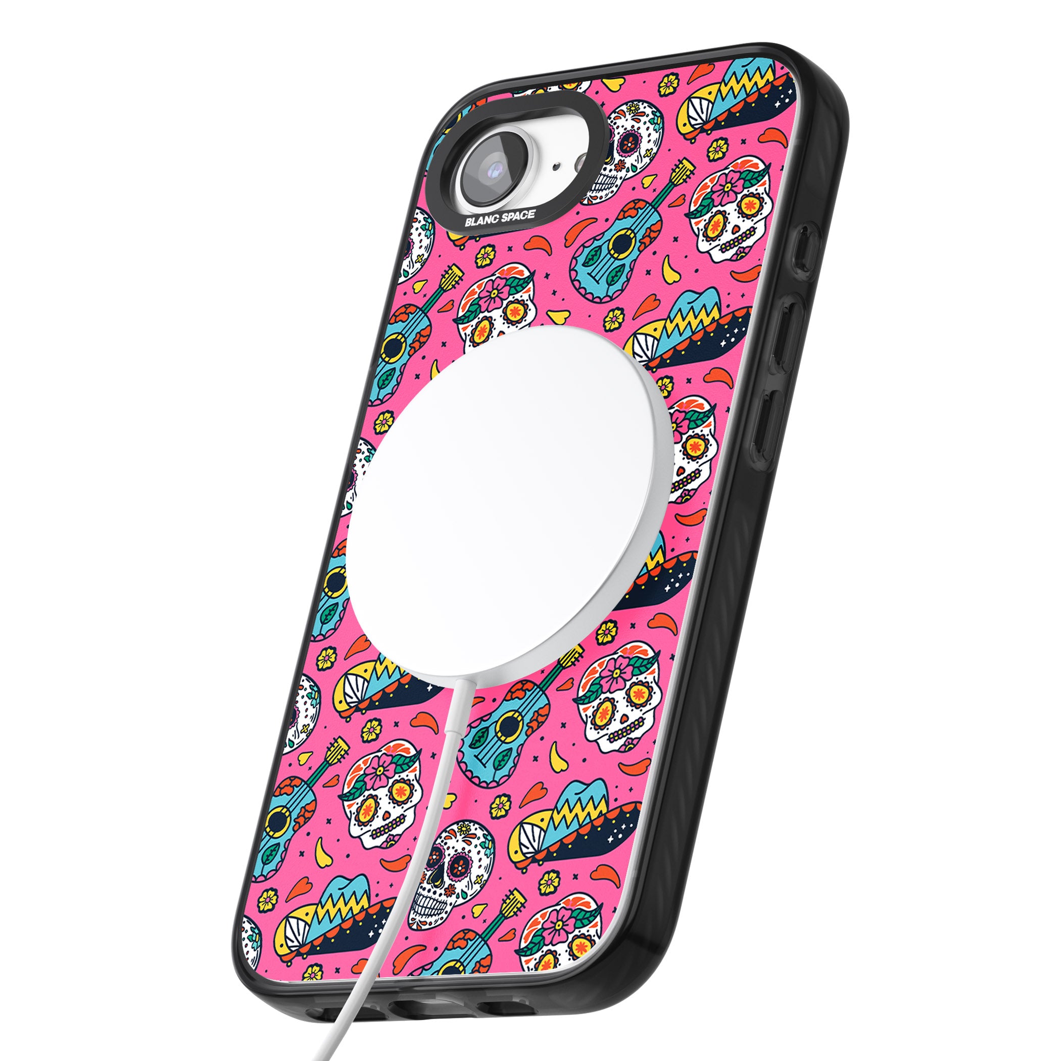 Pink Day Of The Dead Pattern