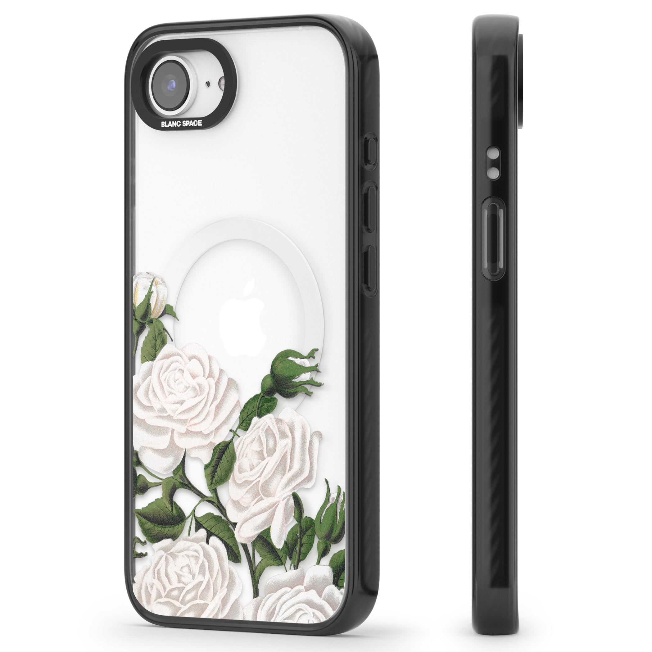 White Vintage Painted Flowers