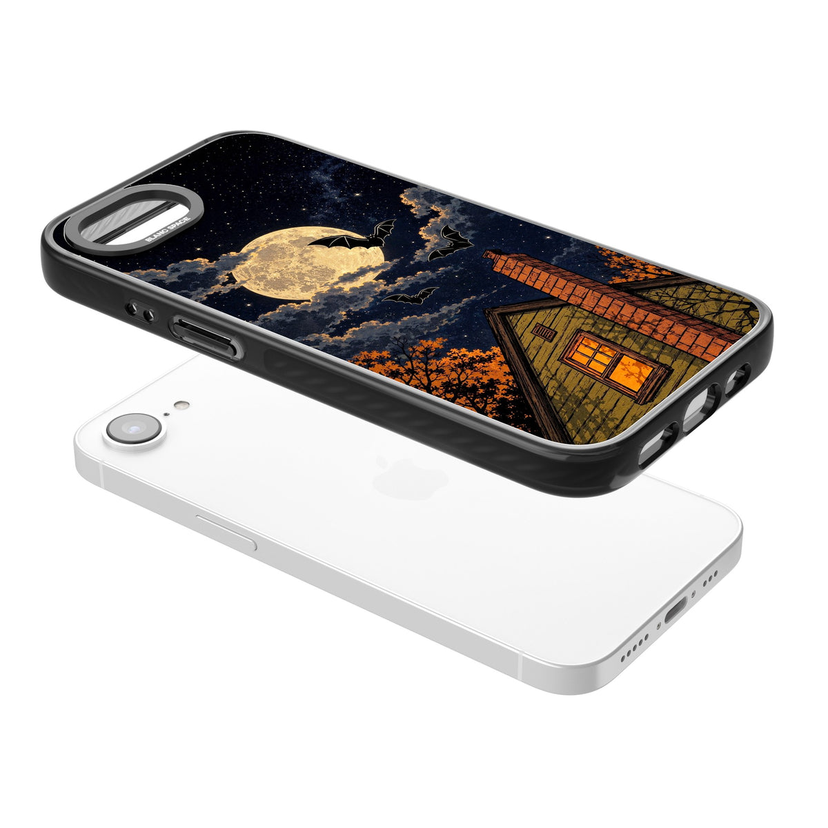 Hollows Eve iPhone 16e / iPhone 17e Impact Black Phone Case angled