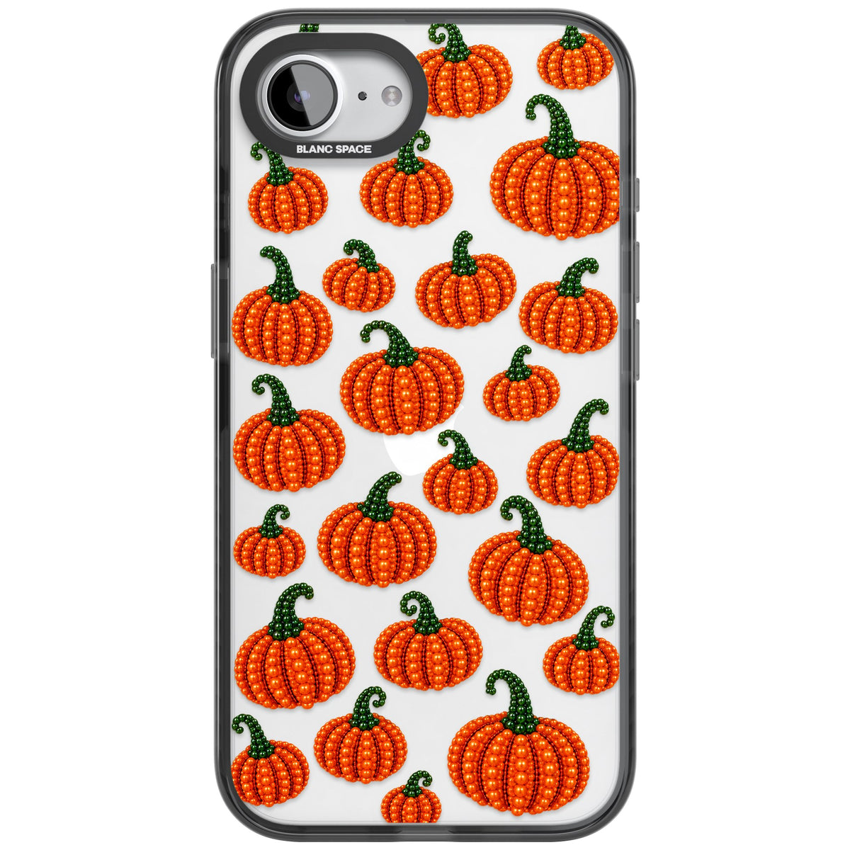 Beaded Pumpkins iPhone 16e / iPhone 17e Impact Black Phone Case front