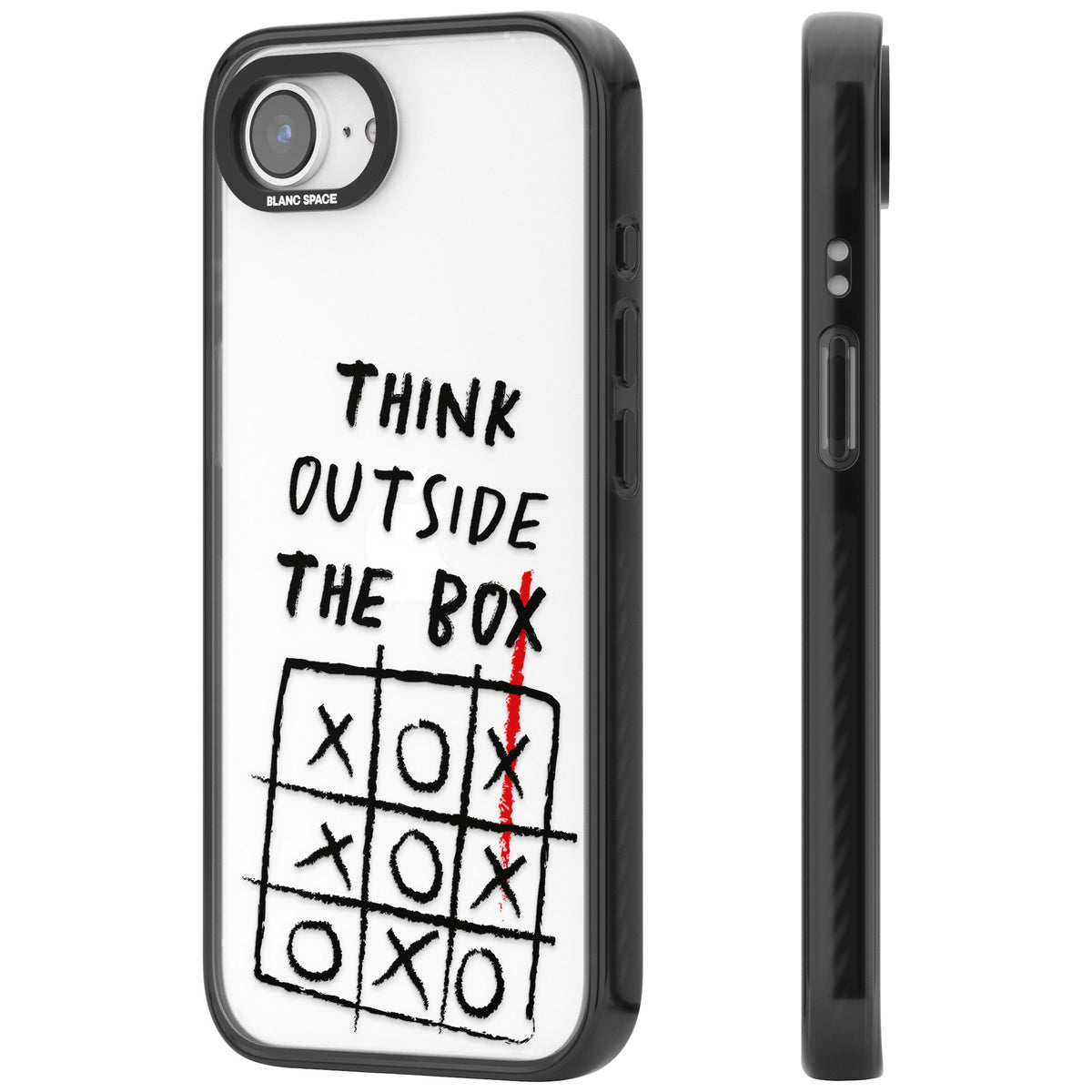 Think Outside The Box iPhone 16e / iPhone 17e Impact Black Phone Case side