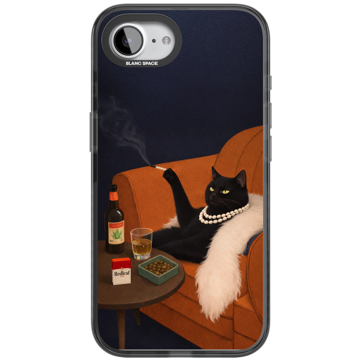 Spoiled Rotten Cat iPhone 16e / iPhone 17e Impact Black Phone Case front