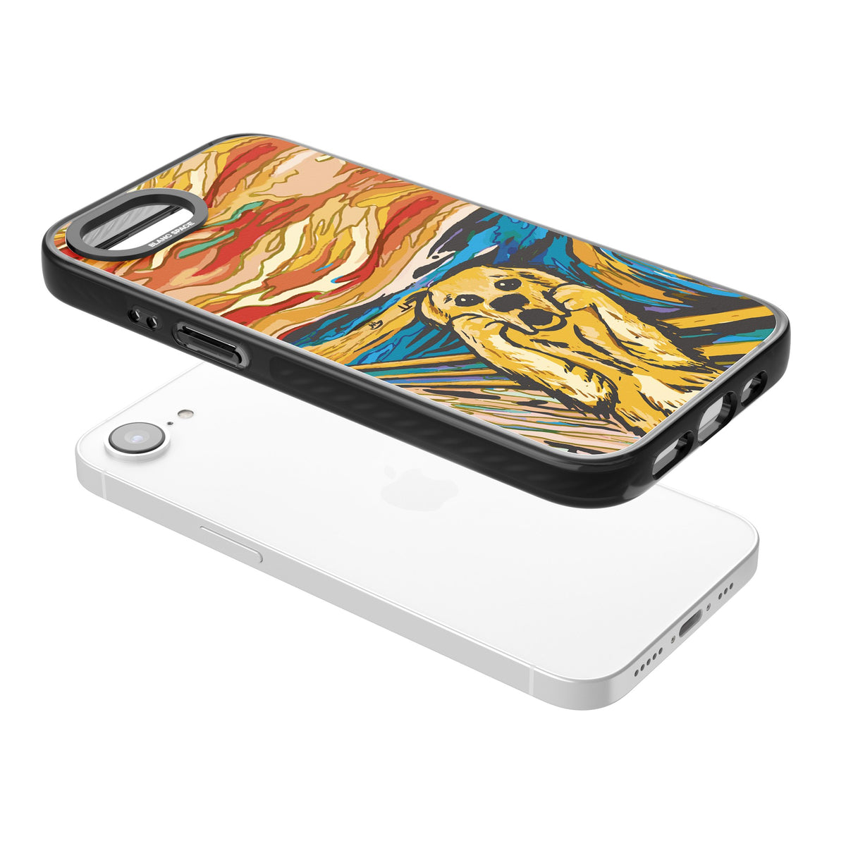 The Bark iPhone 16e / iPhone 17e Impact Black Phone Case angled