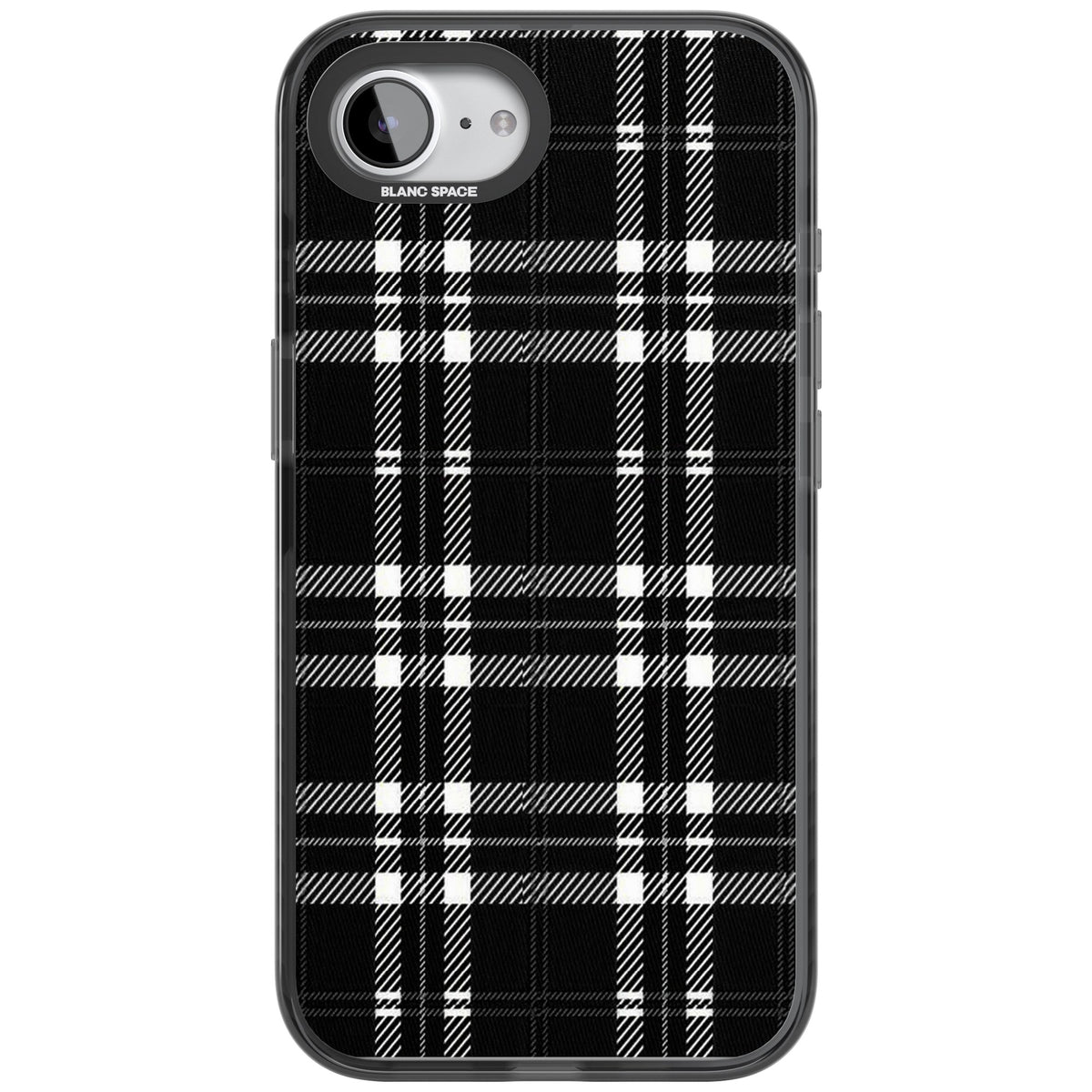 Divine Black Plaid iPhone 16e / iPhone 17e Impact Black Phone Case front