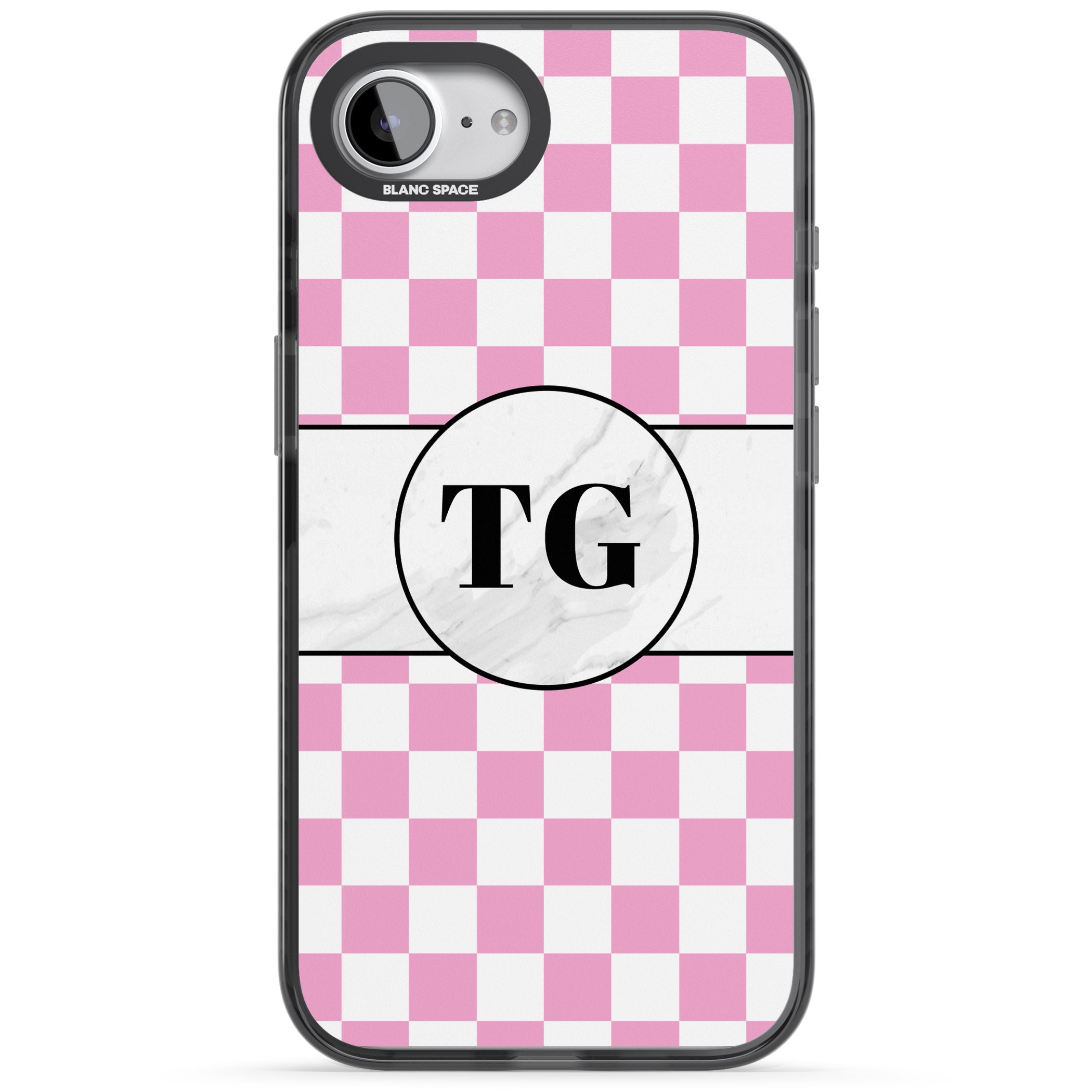 Personalised Monogrammed Pink Check