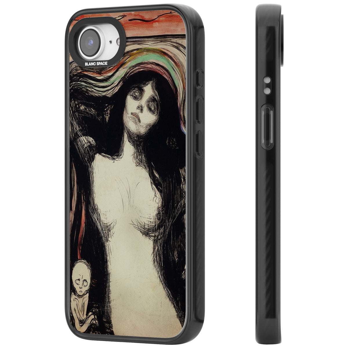 Madonna iPhone 16e / iPhone 17e Impact Black Phone Case side