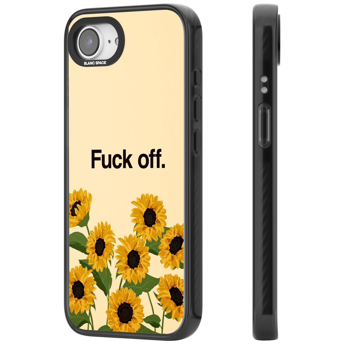F*ck Off iPhone 16e / iPhone 17e Impact Black Phone Case side
