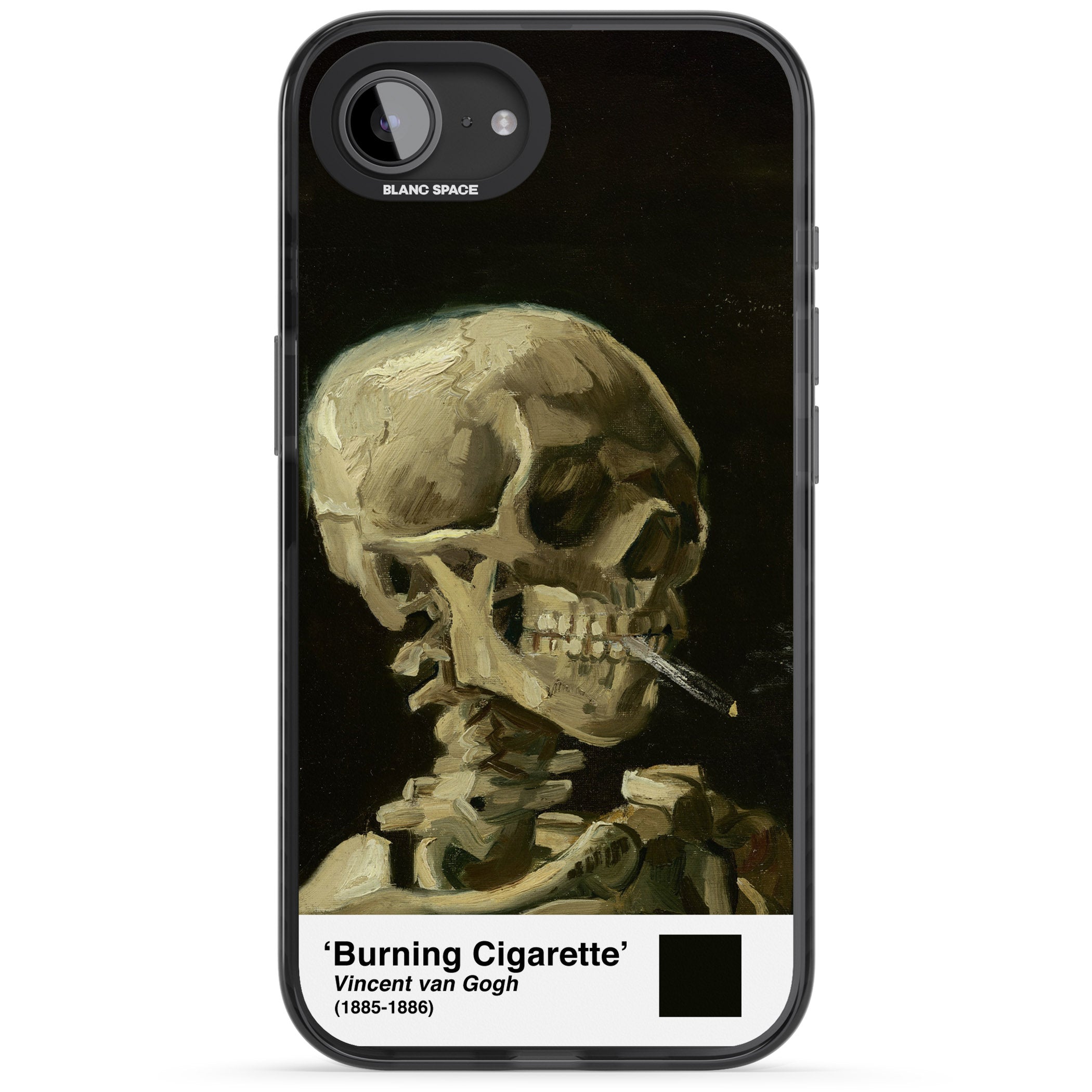 Skull Of A Skeleton With Burning Cigarette