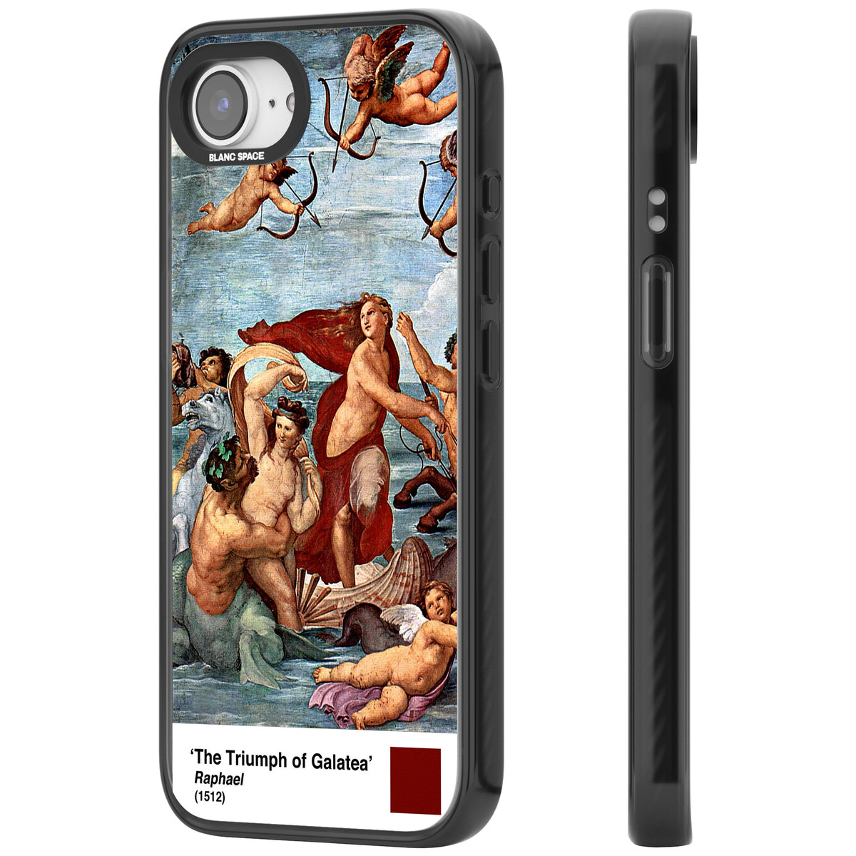 The Triumph Of Galatea iPhone 16e / iPhone 17e Impact Black Phone Case side