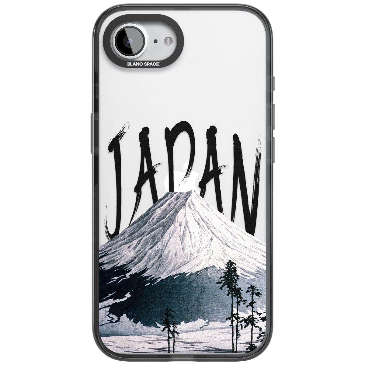 Mount Fuji Cutout iPhone 16e / iPhone 17e Impact Black Phone Case front