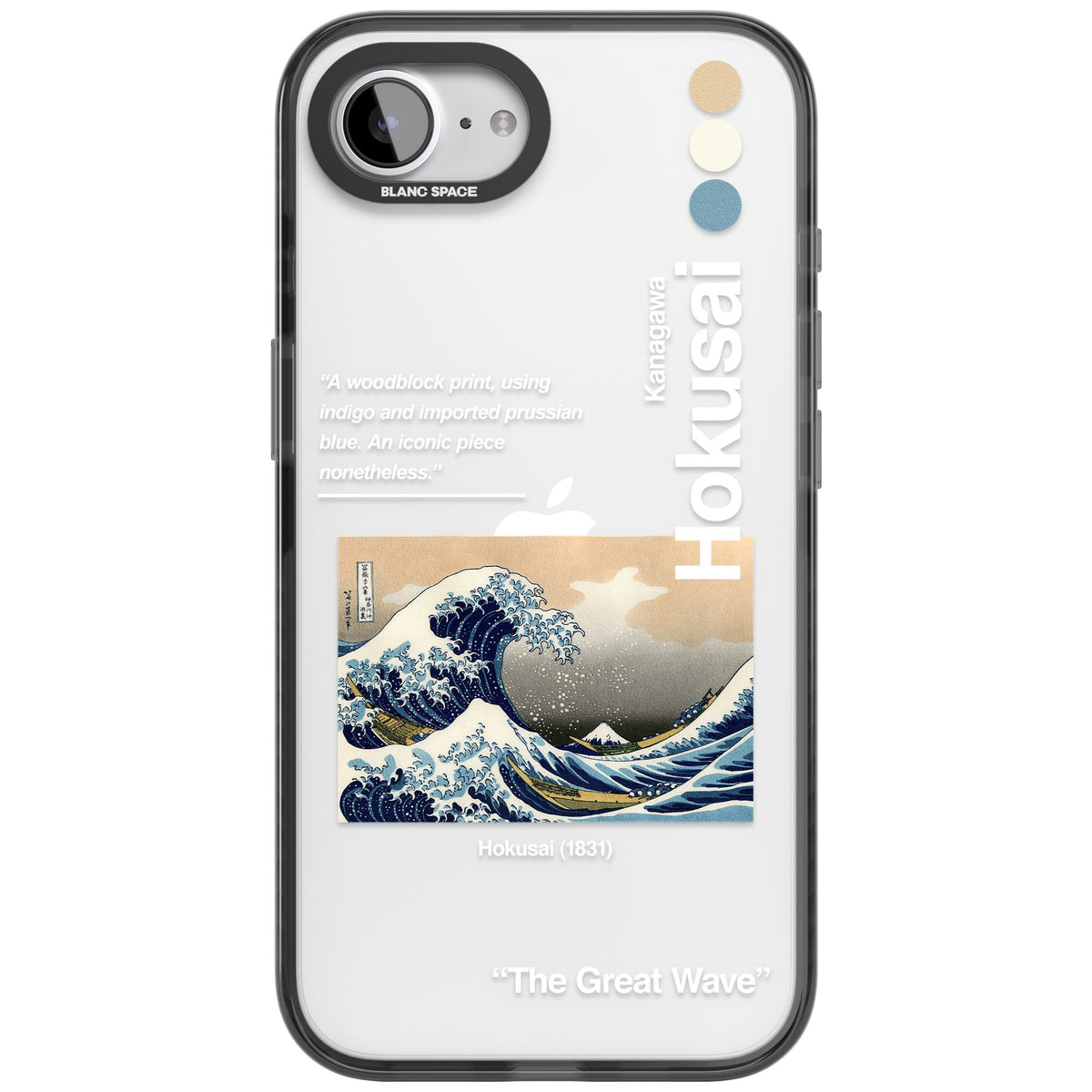 The Great Wave iPhone 16e / iPhone 17e Impact Black Phone Case front