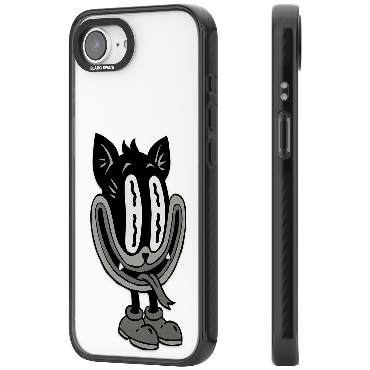 Whisker Noir iPhone 16e / iPhone 17e Impact Black Phone Case side