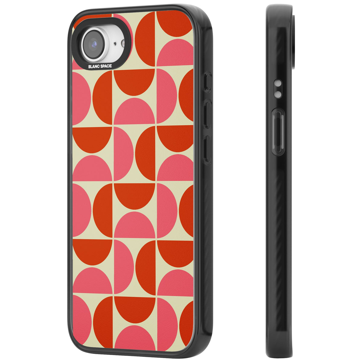 Boho Bauhaus iPhone 16e / iPhone 17e Impact Black Phone Case side
