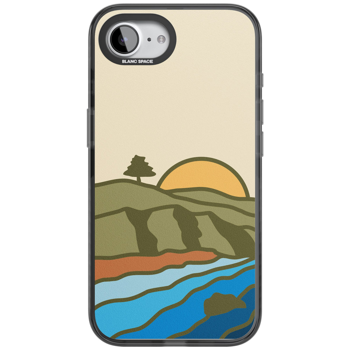 Northern Sunset iPhone 16e / iPhone 17e Impact Black Phone Case front