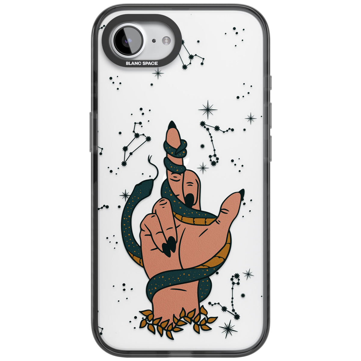 Snakes, Stars And Cynicism iPhone 16e / iPhone 17e Impact Black Phone Case front