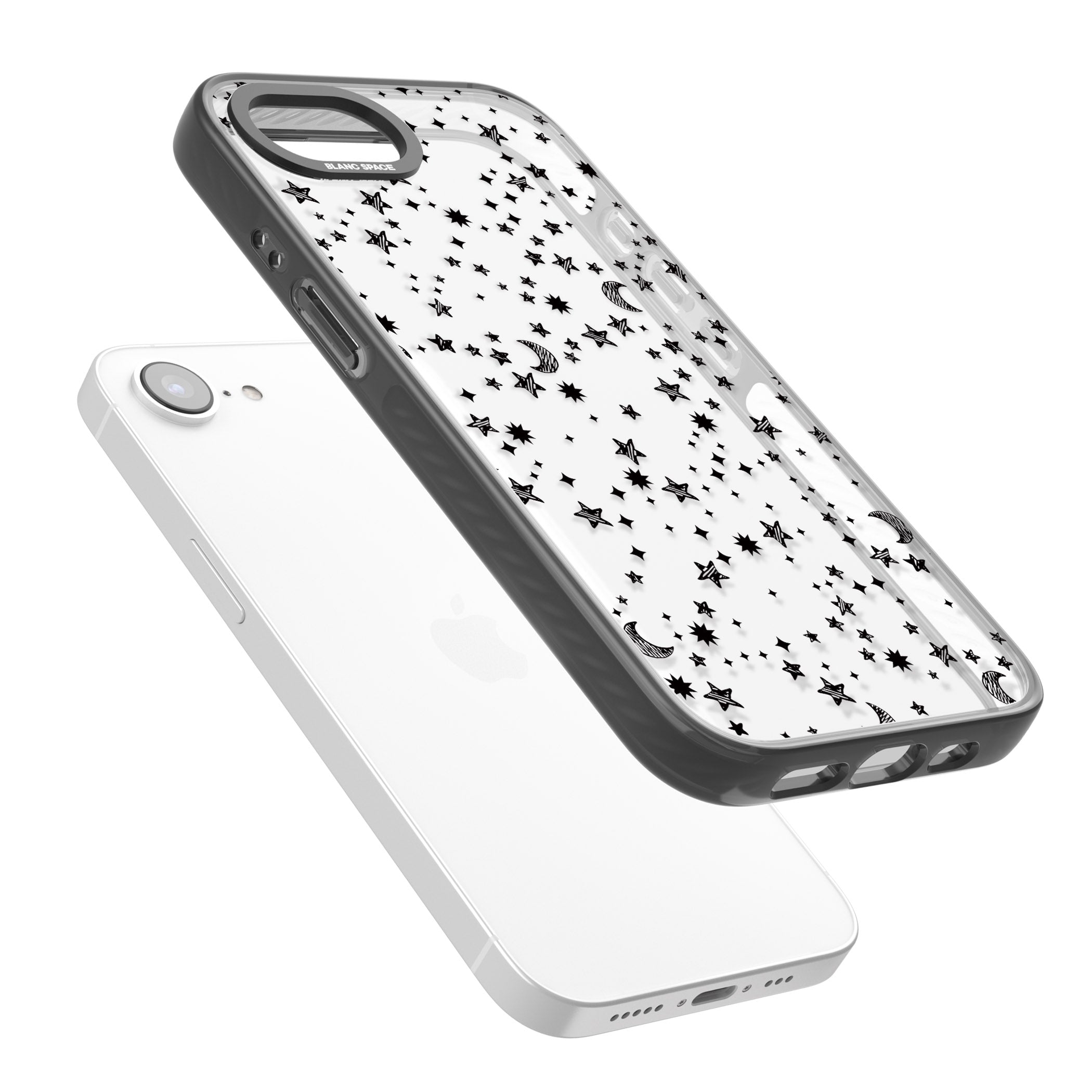 Black Cosmic Galaxy Pattern