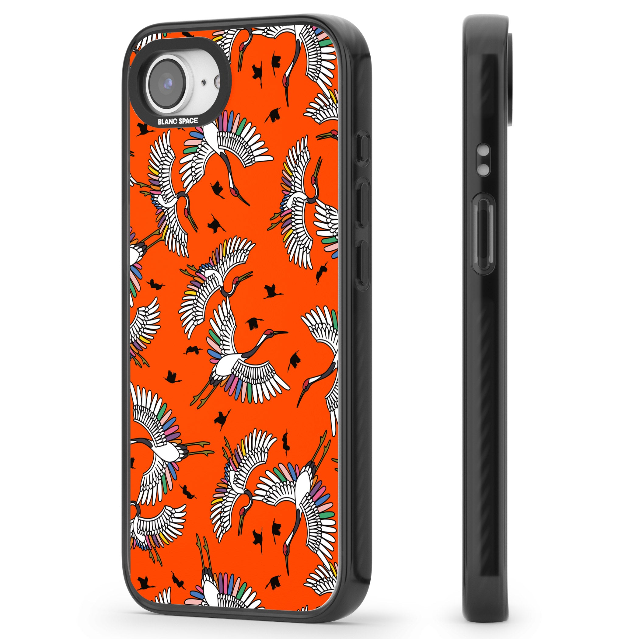 Colourful Crane Pattern (Orange)