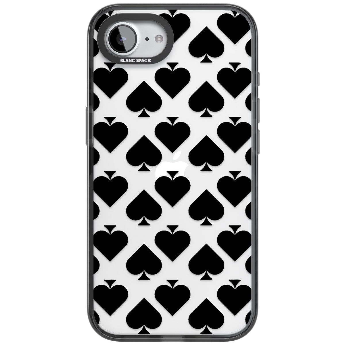 Black Spades iPhone 16e / iPhone 17e Impact Black Phone Case front